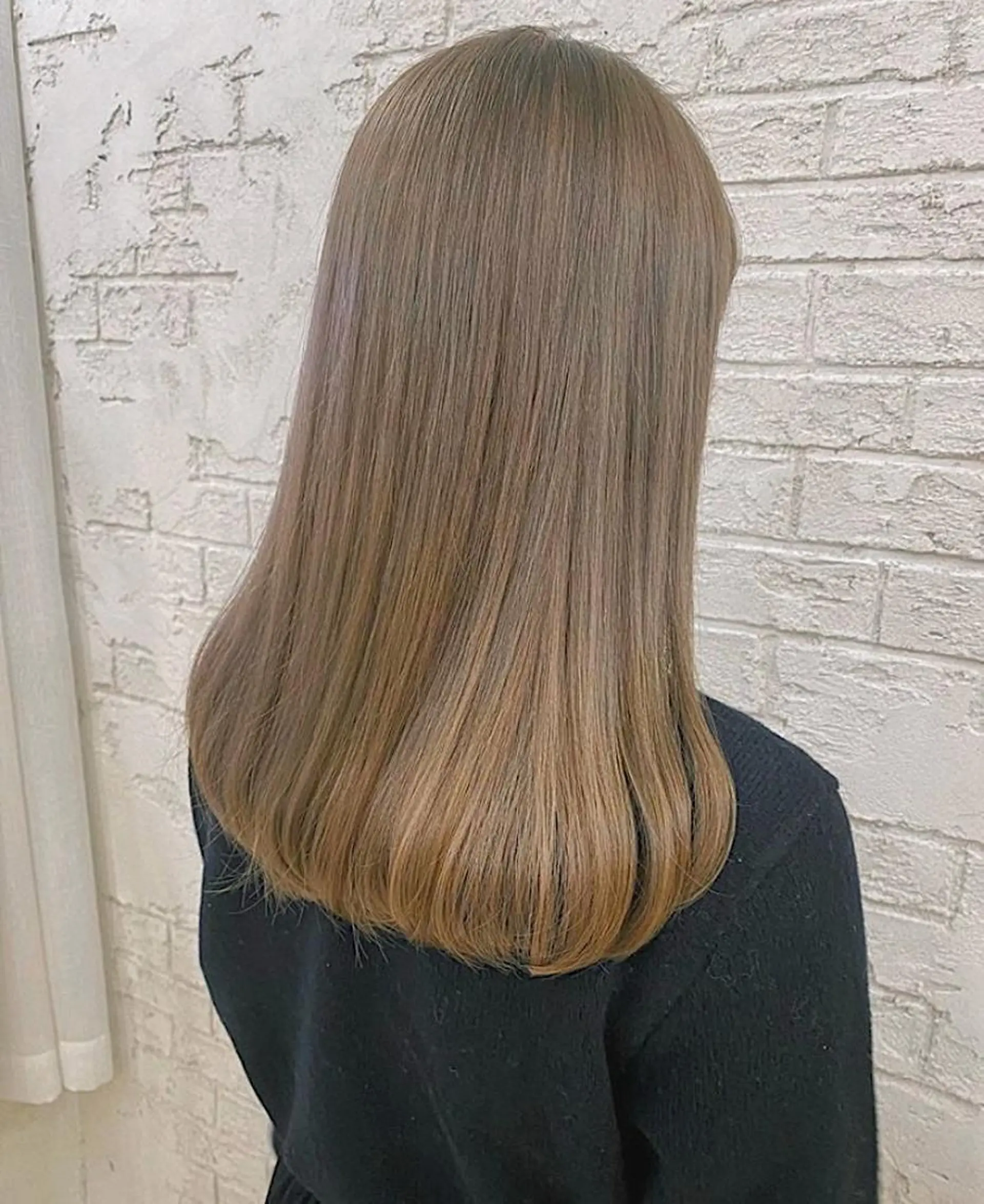 ロング カット 縮毛矯正 ♡韓国風ヘア 🐈♡MIHOのヘアスタイル