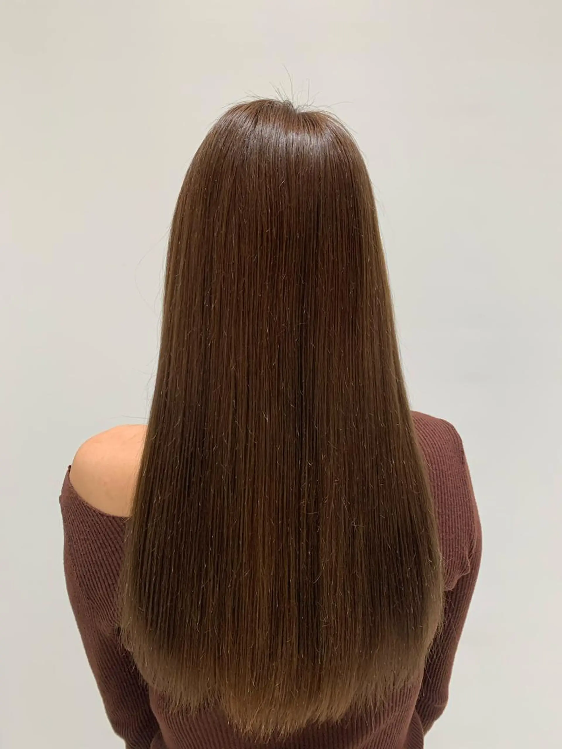 ロング カラー カット 縮毛矯正 柏本 果菜のヘアスタイル