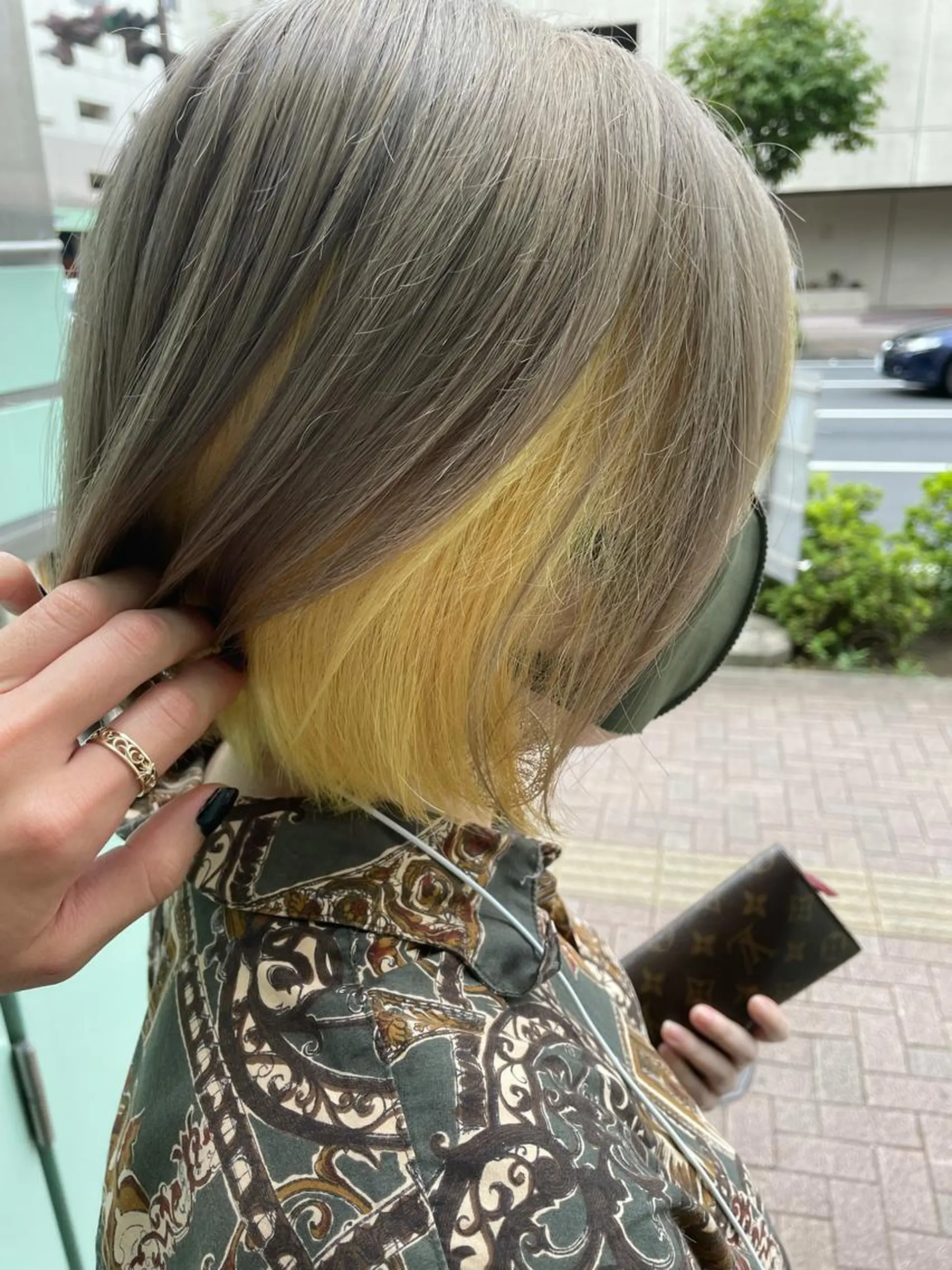 ショート カラー イエローカラー La fith 店長 城谷颯人のヘアスタイル