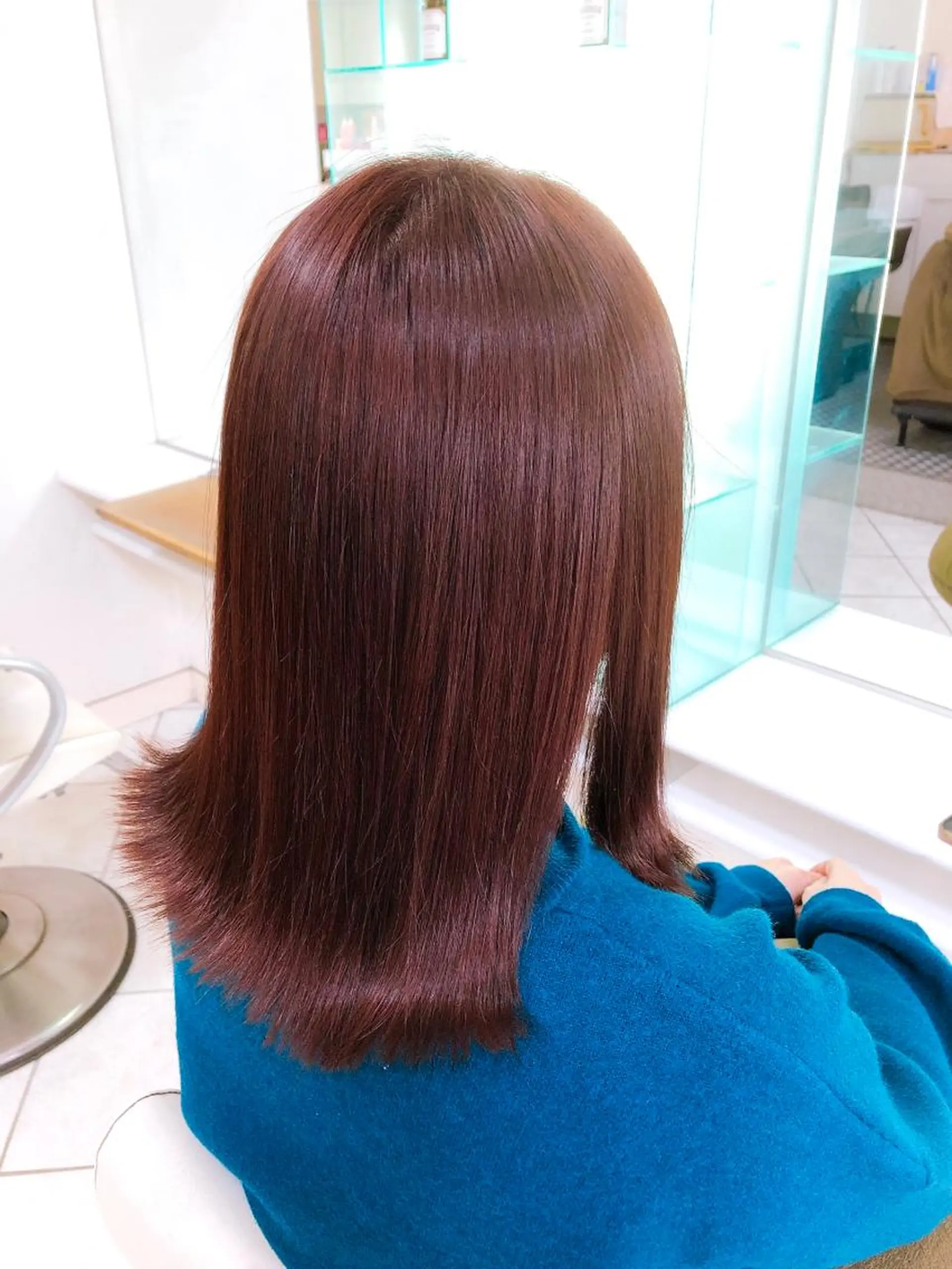 ミディアム カラー ラベンダーカラー ピンクカラー ピンクラベンダー ヘアカラー トリートメント 保住 亮太のヘアスタイル