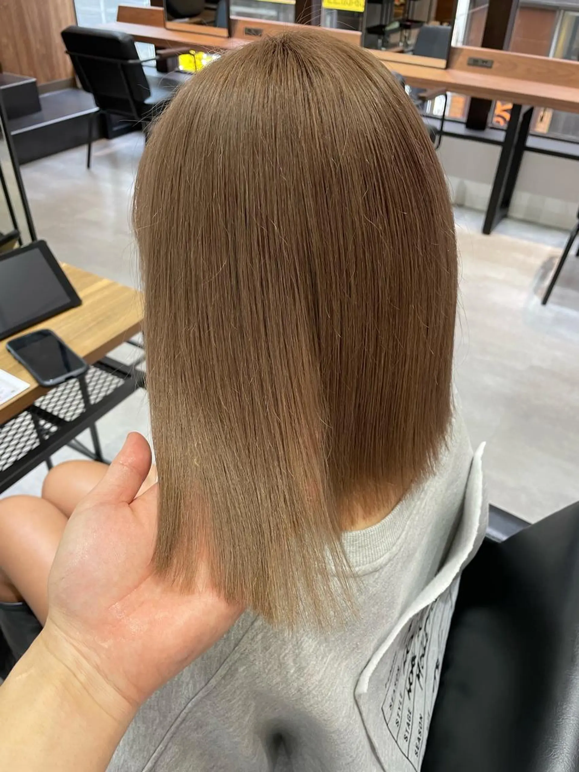 ショート カラー ベージュカラー ブラウンカラー 池袋🧡ダブルカラー /馴染ませエクステのヘアスタイル