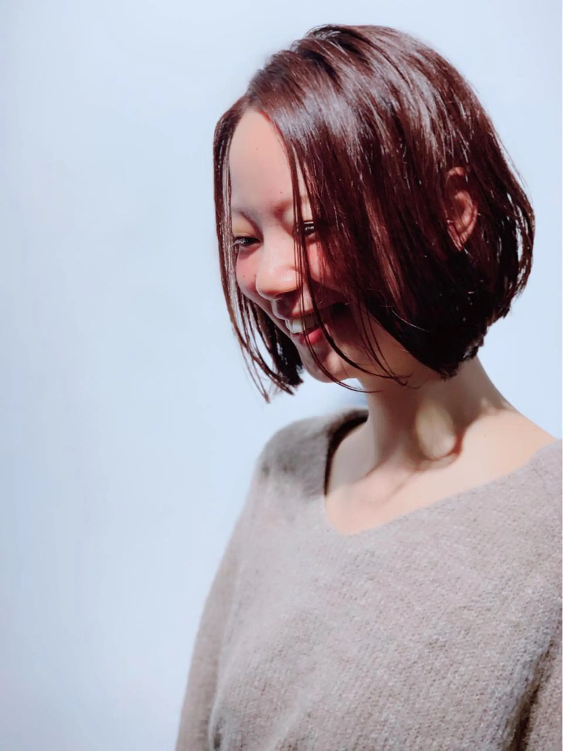 ミディアム ボブ ヘッドスパ ヤノ ナオミのヘアスタイル