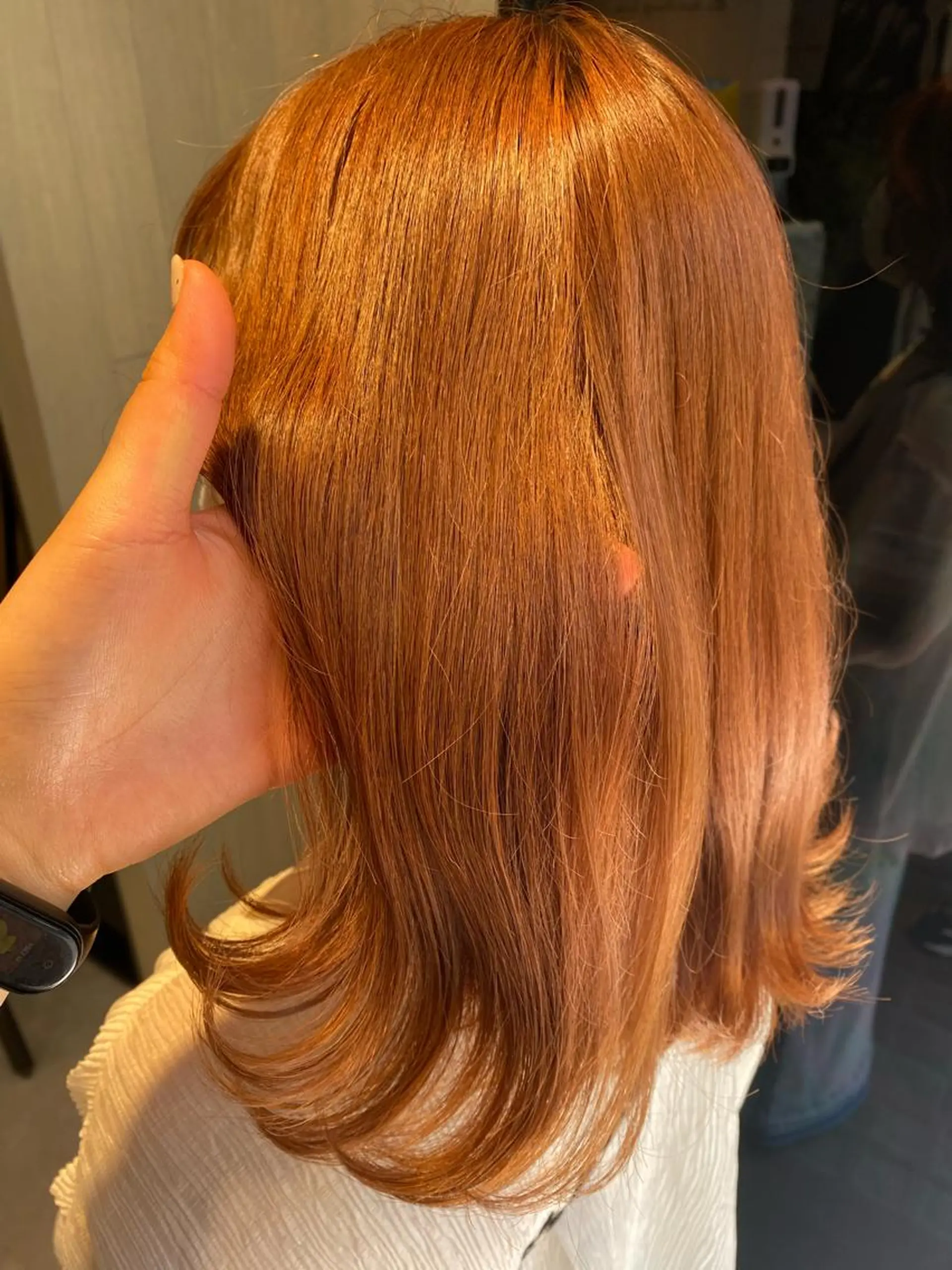 ミディアム カラー ヘアアレンジ 🌙レイヤー,韓国 ヘア🌙harukaのヘアスタイル