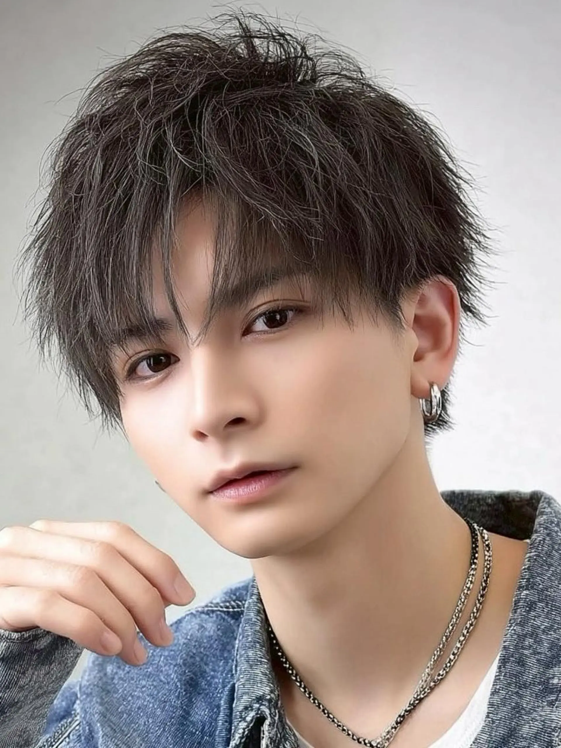 メンズ パーマ 井上 希維のヘアスタイル