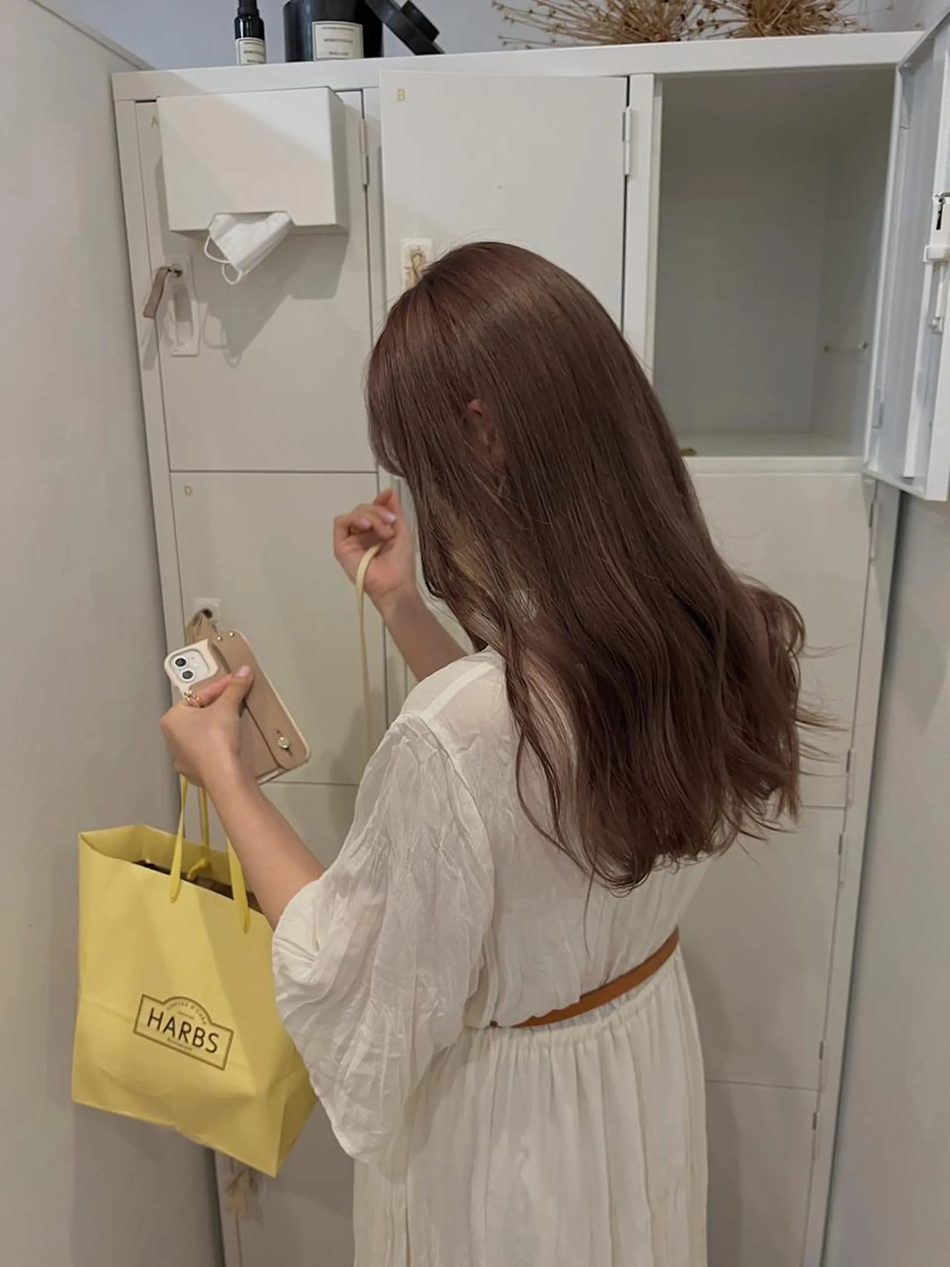 セミロング カラー kakeru パーマ美容師のヘアスタイル