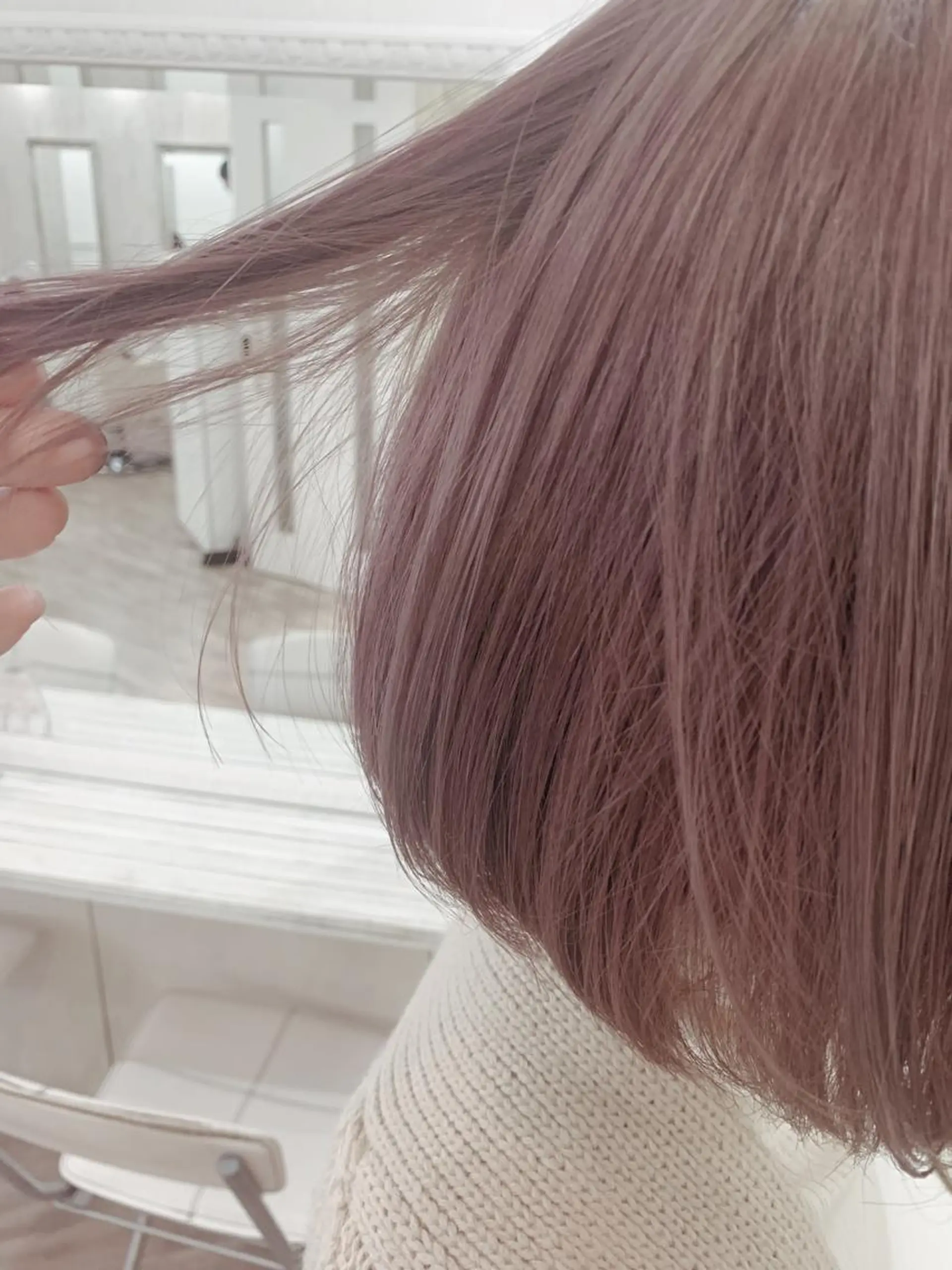 ミディアム カラー カット ヘアカラー トリートメント 🌿nudeカラー/ レイヤー/藤原🌿のヘアスタイル
