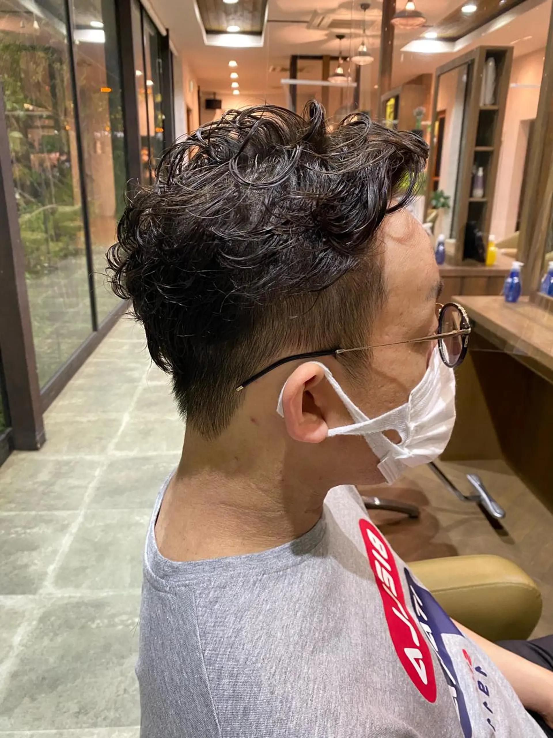 パーマ メンズ 中村 友香のヘアスタイル