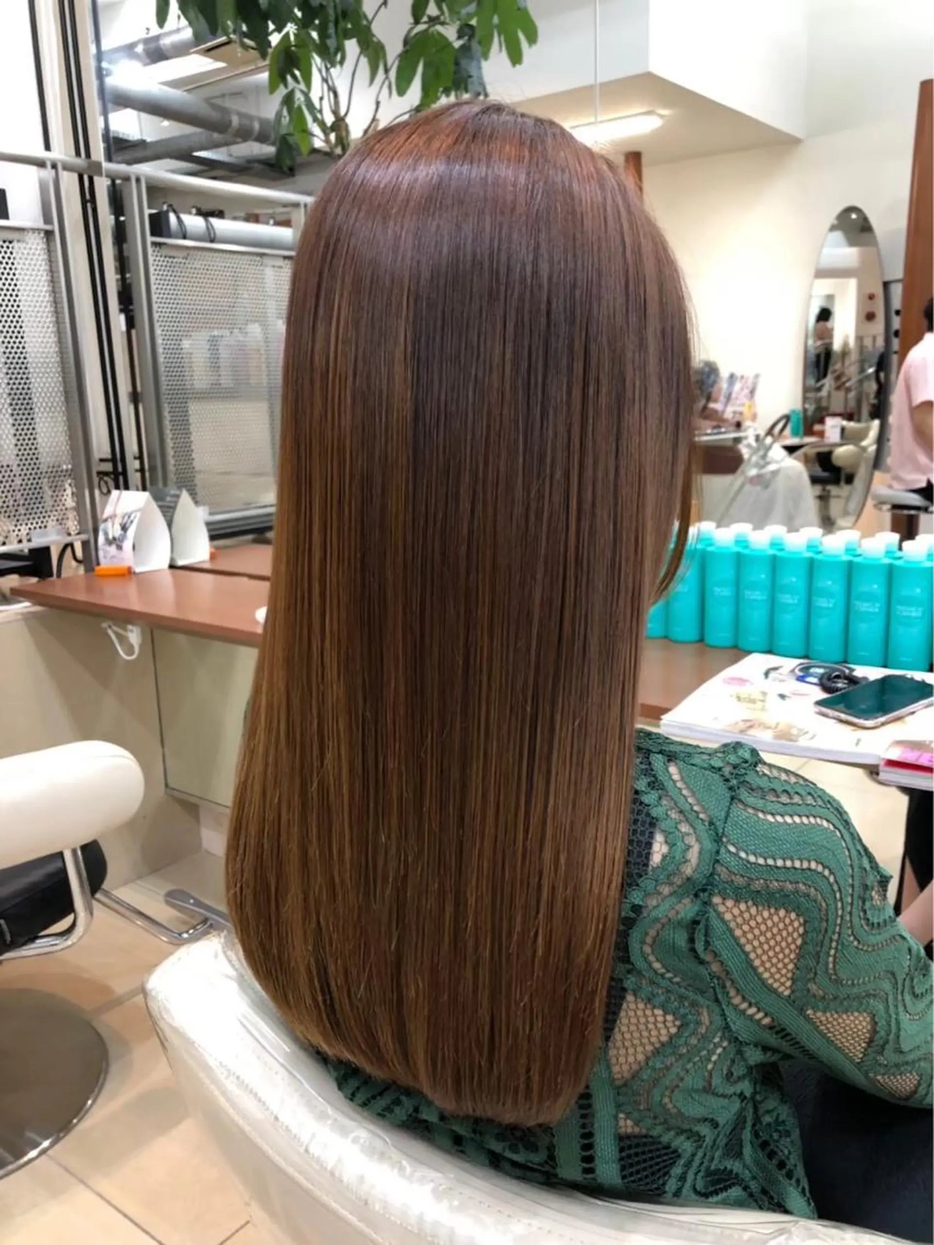 ロング 縮毛矯正 縮毛矯正 大人透明感艶カラー 寺田稜のヘアスタイル