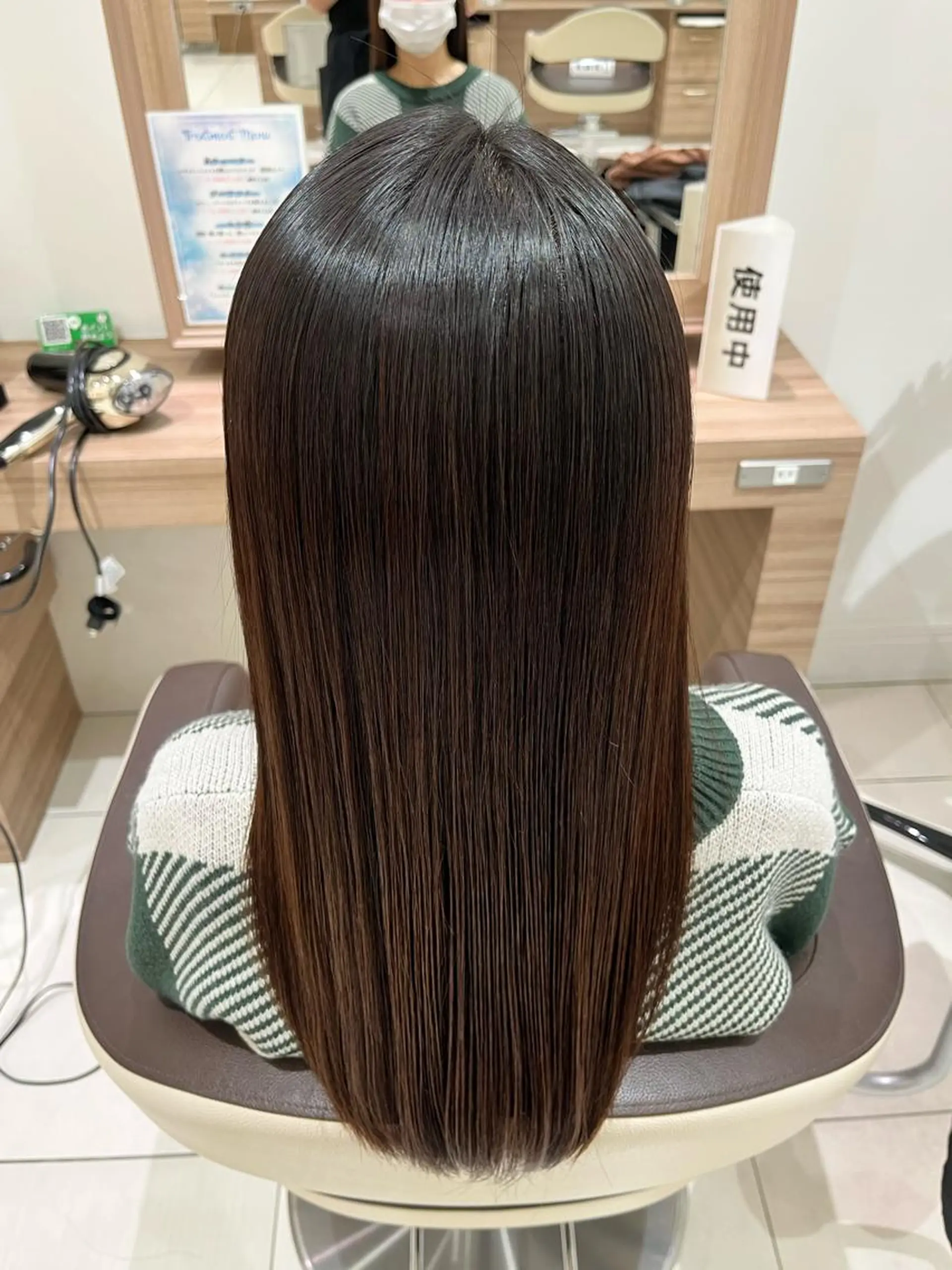 ロング パーマ ストレートパーマ 長嶺花音 （のんのん）☽⑅ ˖のヘアスタイル