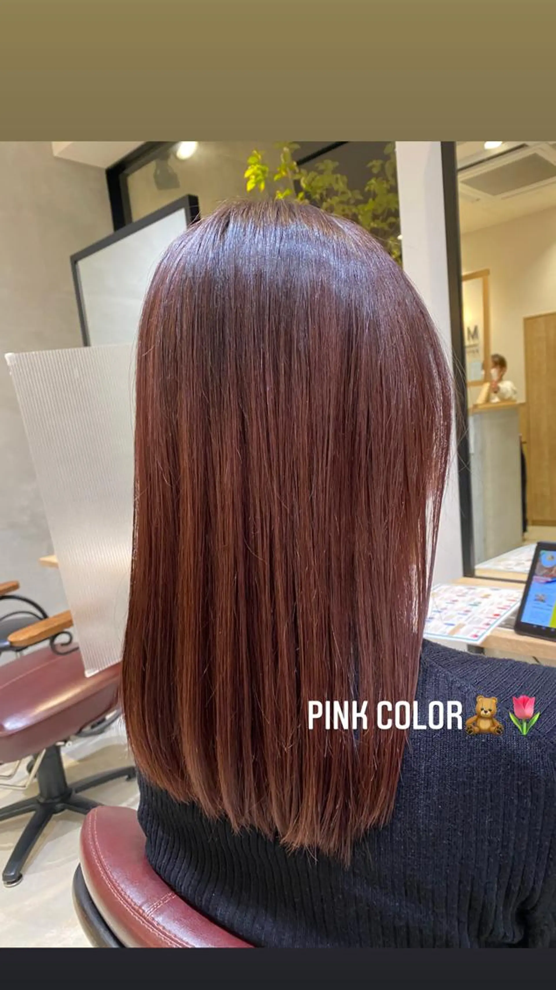 ロング カラー ブリーチ ピンクカラー トリートメント hair&eyelash Truth所属・名古屋市北区/黒川/ Truth上谷綾子のヘアスタイル
