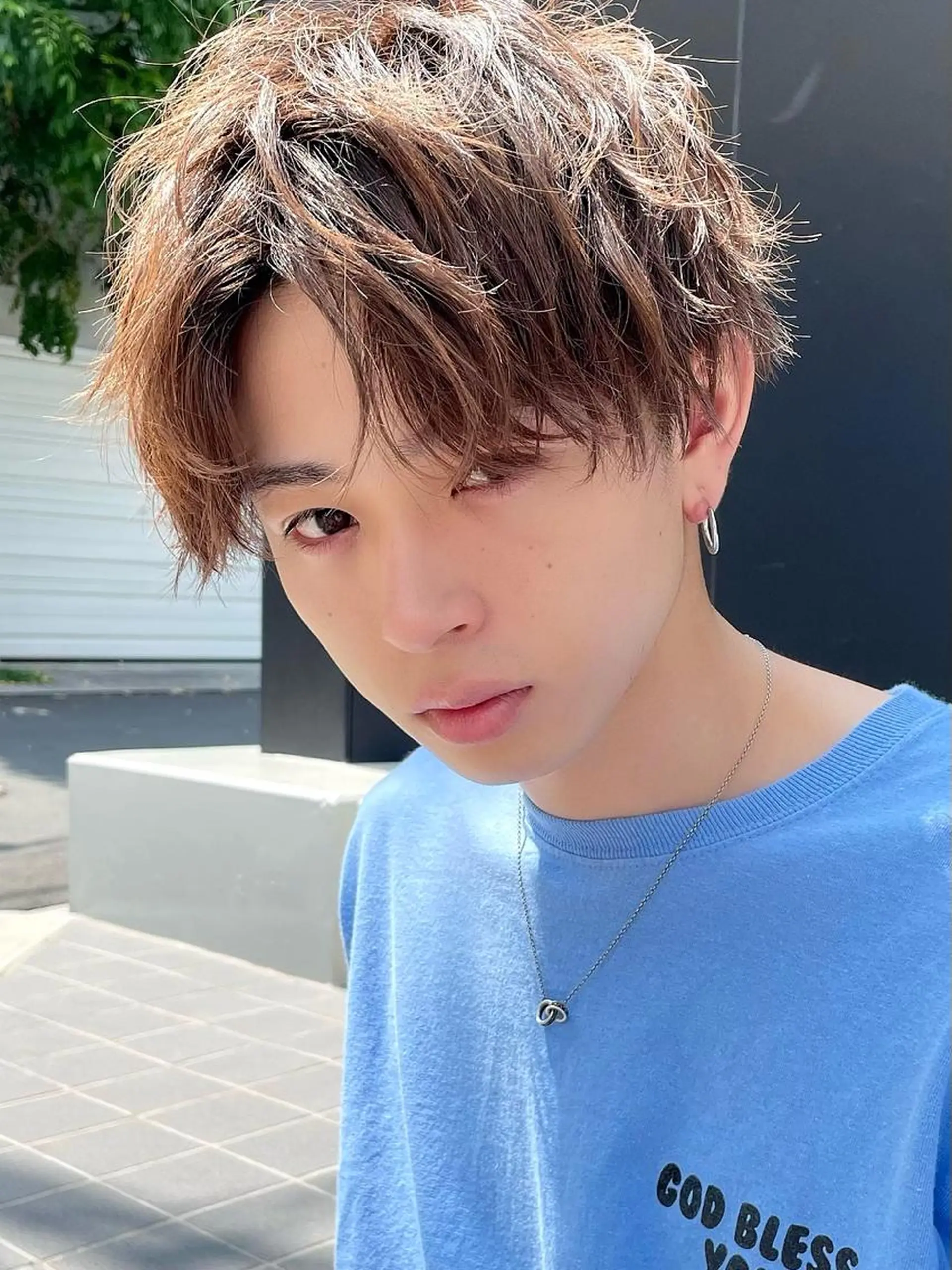 ショート パーマ メンズ 王子田 隼のヘアスタイル