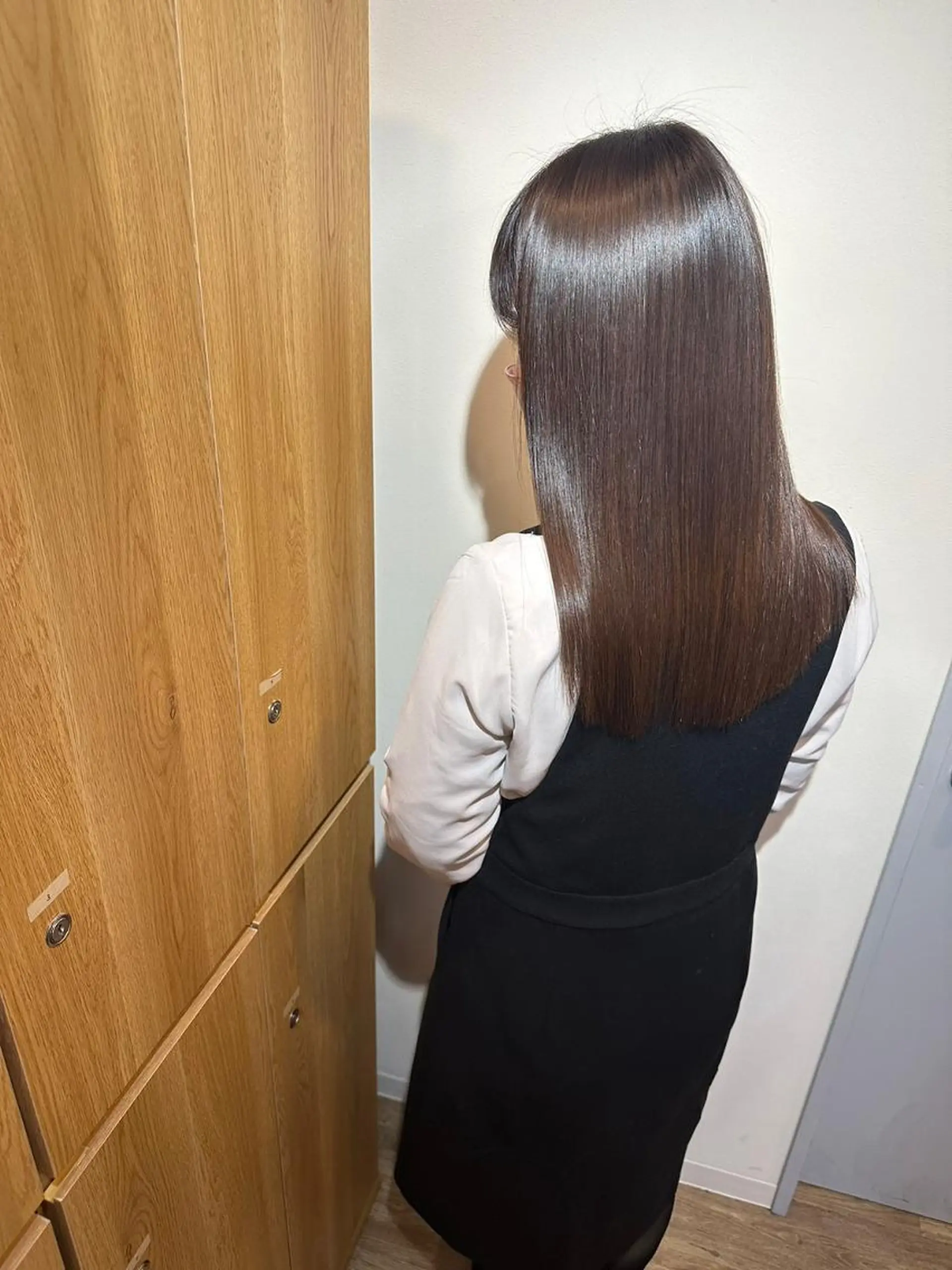 ロング 縮毛矯正 ioe 茶屋町のヘアスタイル