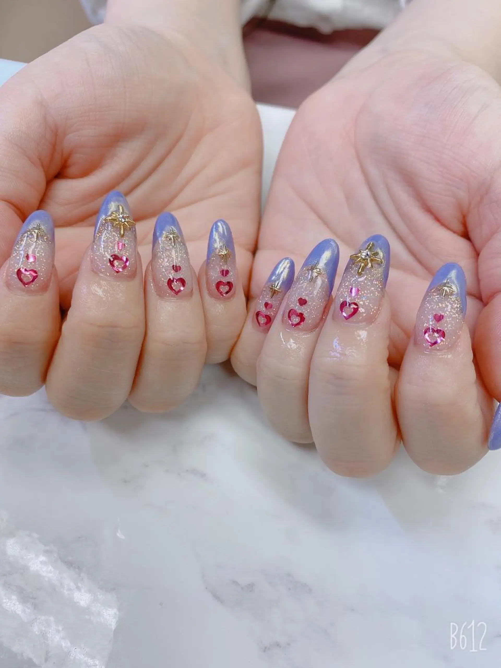 セミロング ハンドネイル JNA認定講師🌸 RIEのネイルデザイン
