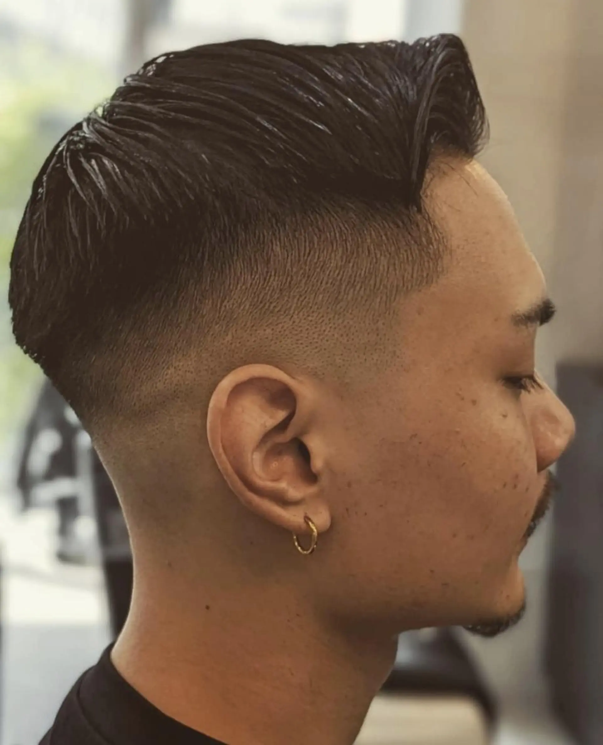 ショート メンズ フェードカット スキンフェード カット ヘアセット FRANK'SBARBER所属・💈山本  卓士💈のヘアスタイル