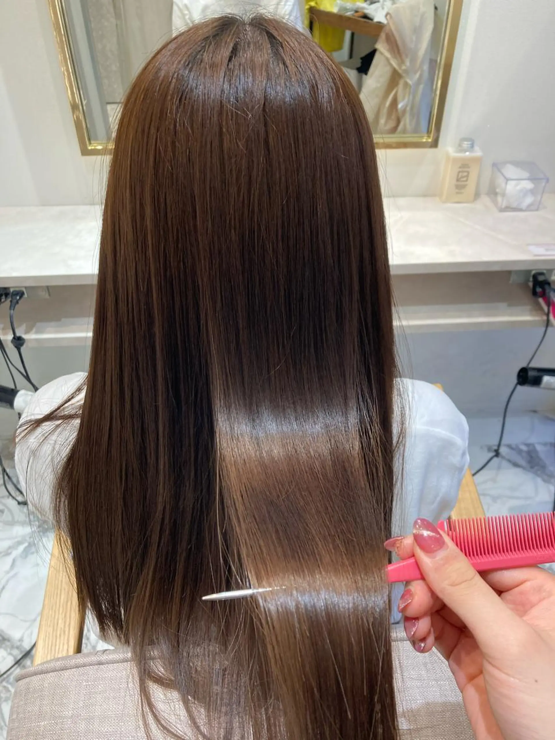 セミロング ヘアカラー トリートメント LEVIJU hair  矢野岬のヘアスタイル