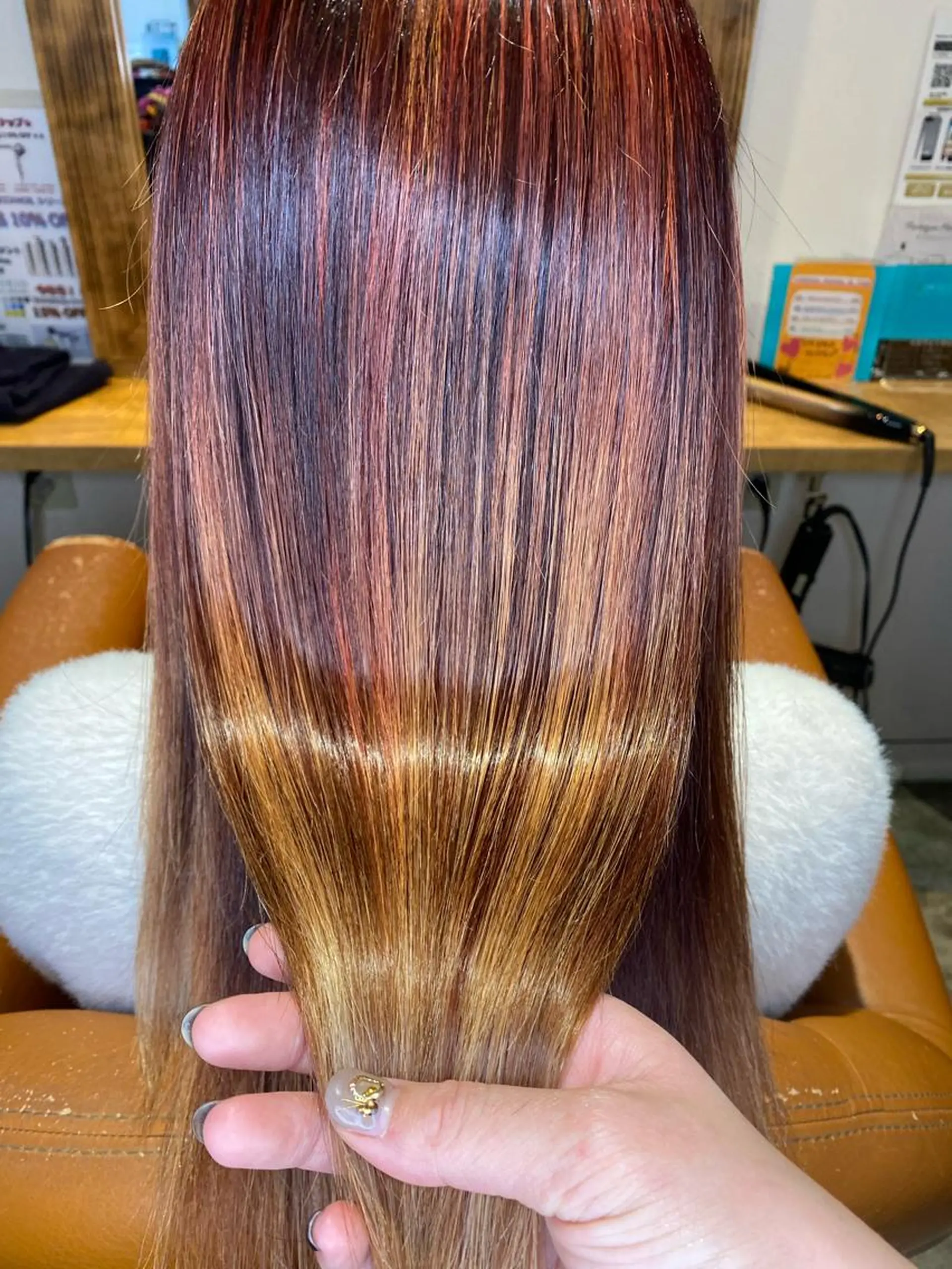 ロング カラー 髪質改善×矯正🫧 韓国ヘアasamiのヘアスタイル