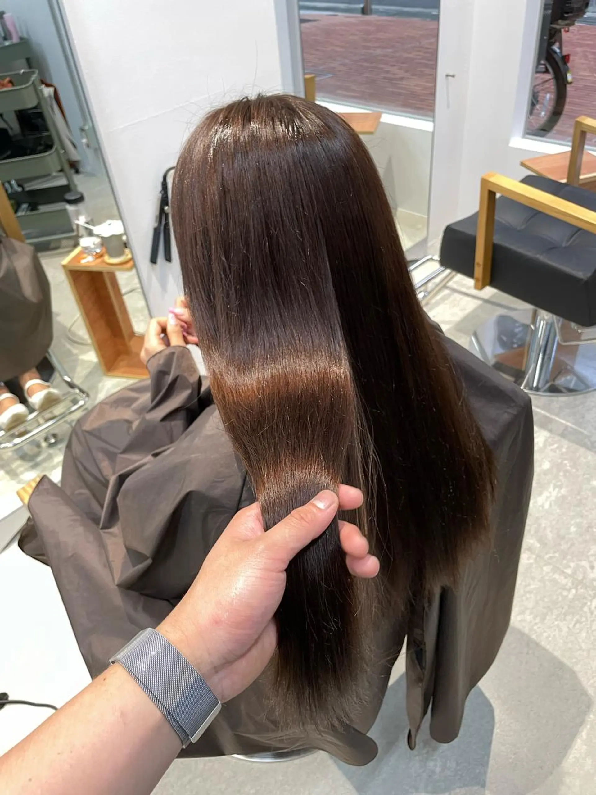 ロング ヘアカラー Le/a谷町 野上幹太のヘアスタイル