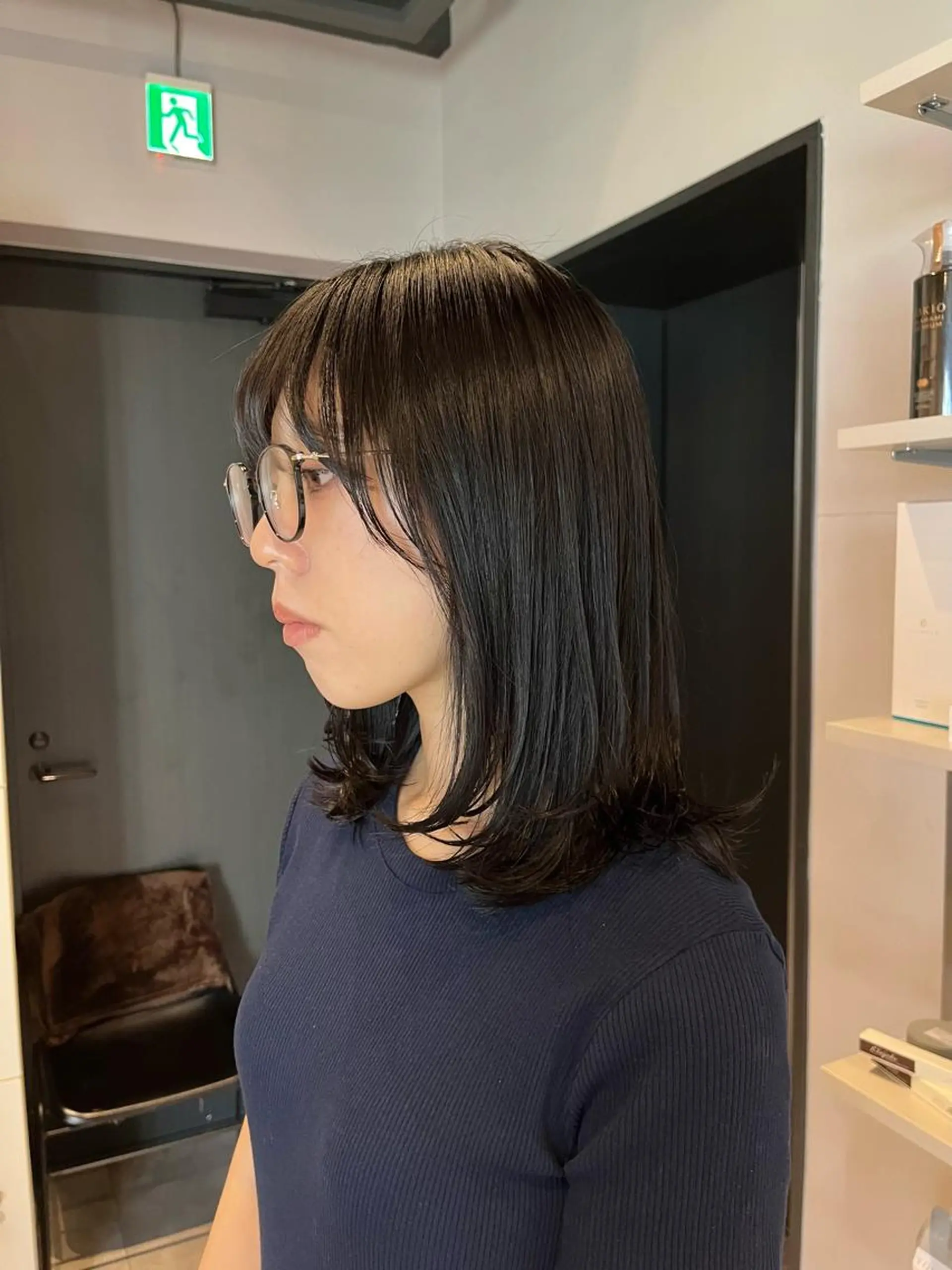 ミディアム カラー ベージュ/グレージュ 恵比寿/丸山陽平のヘアスタイル