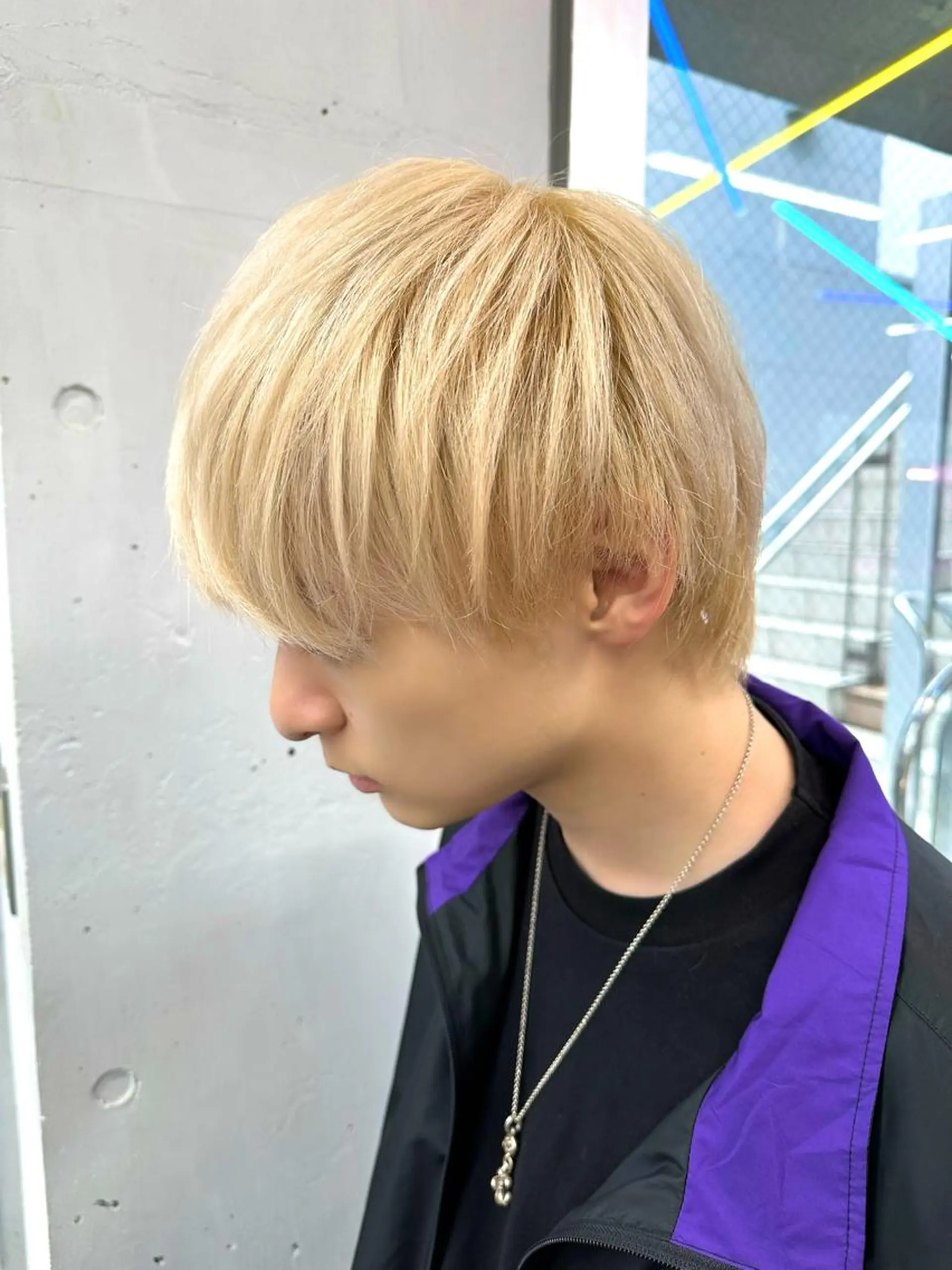 カラー メンズ カット ヘアカラー トリートメント 🌈ベージュ艶髪🌈 ボブ/ユウトのヘアスタイル