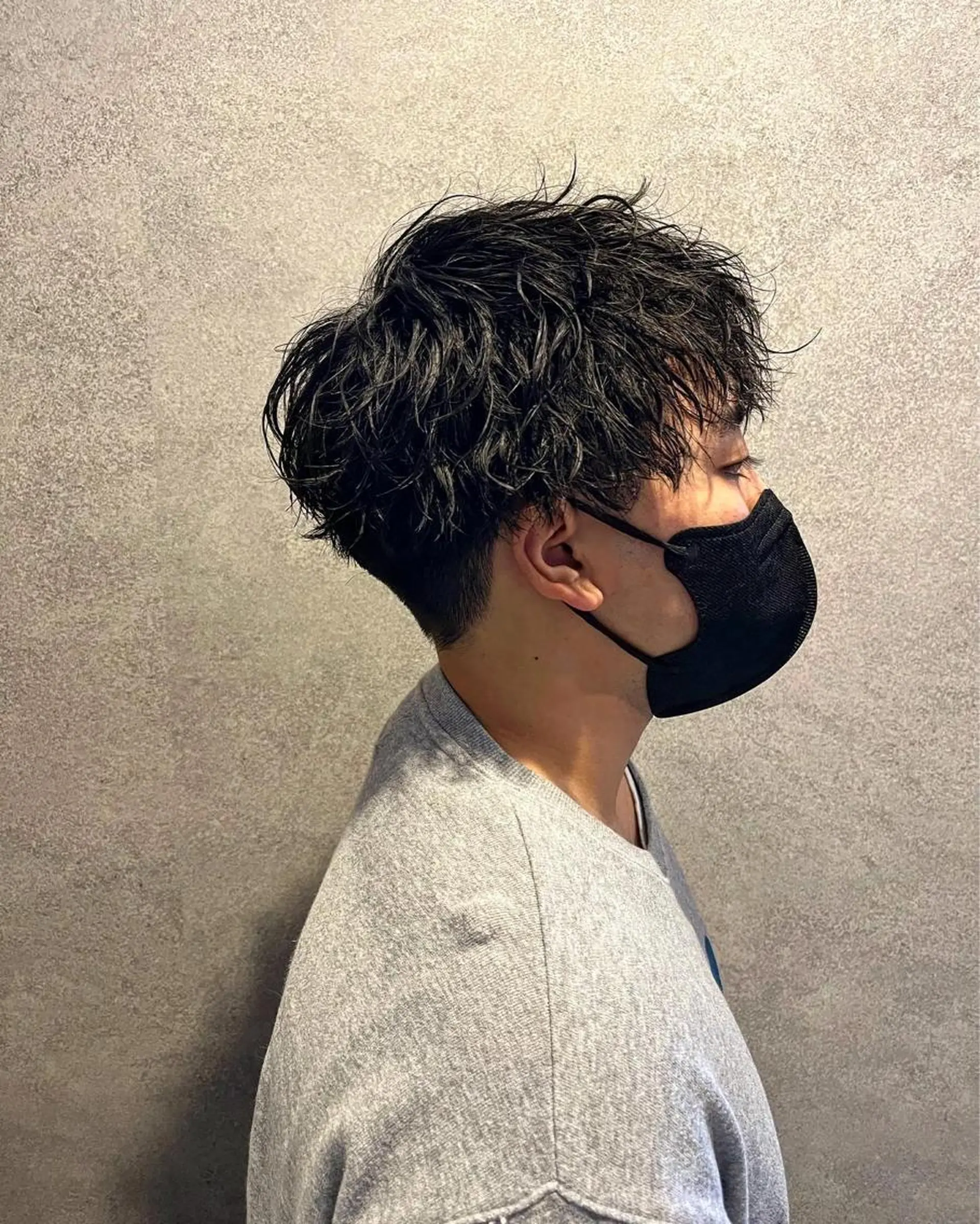 ショート カラー パーマ メンズ マッシュ メンズパーマ ツイストスパイラルパーマ スパイラルパーマ カット パーマ ヘアセット 森下 佑大のヘアスタイル
