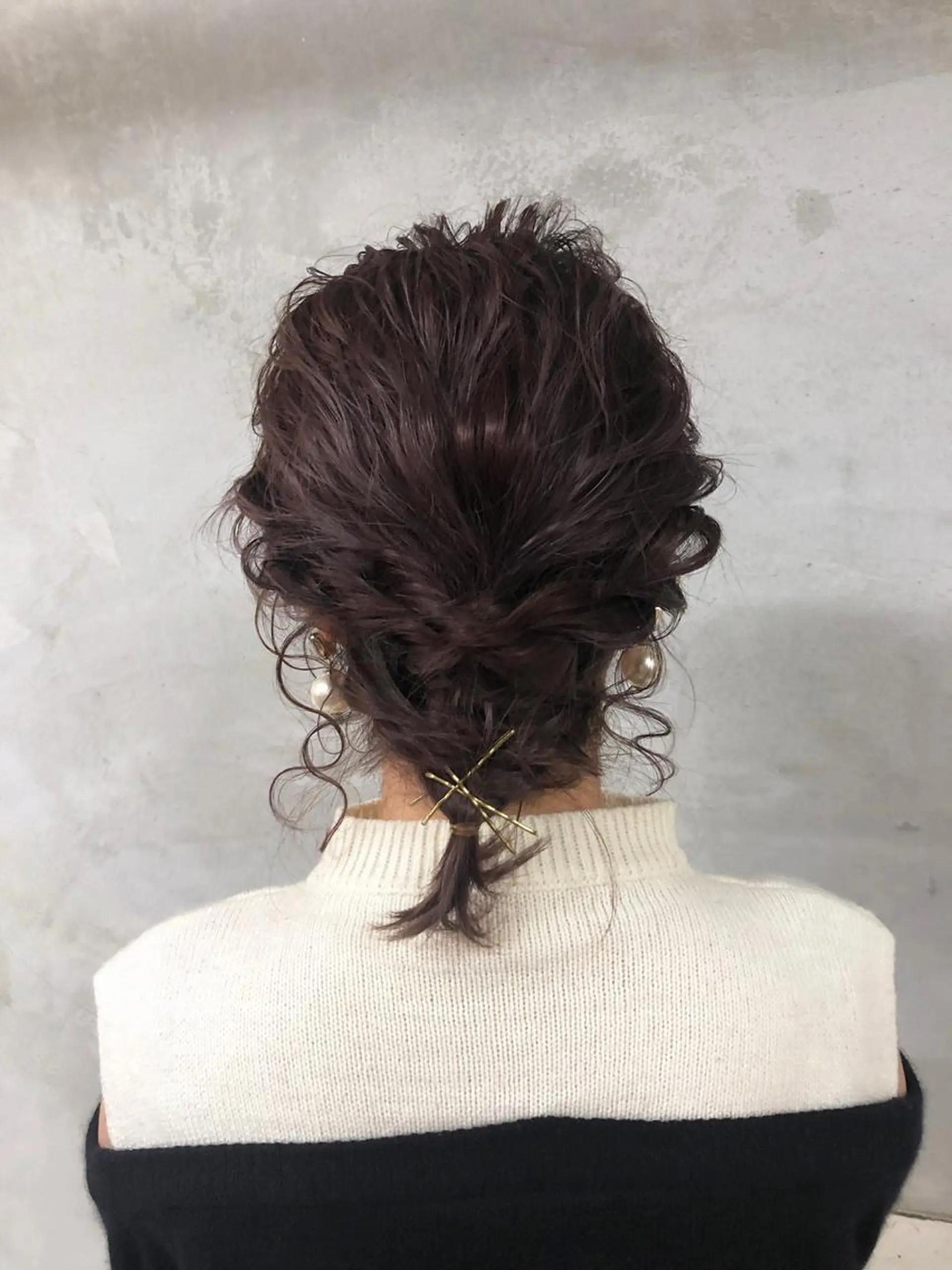 ミディアム ヘアアレンジ 暖色/ピンクブラウン 🌷岡田真季のヘアスタイル