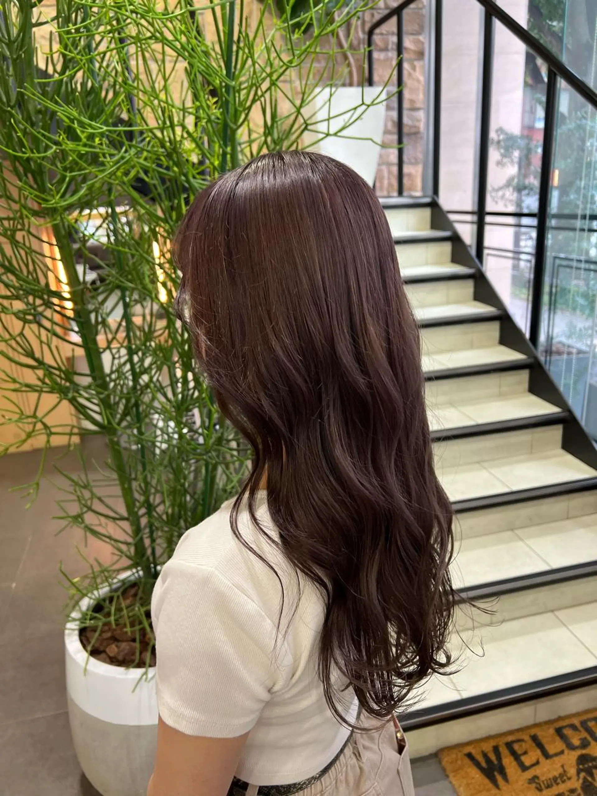 ロング 韓国ネイル🤎 ワンホン🩷くれはのネイルデザイン