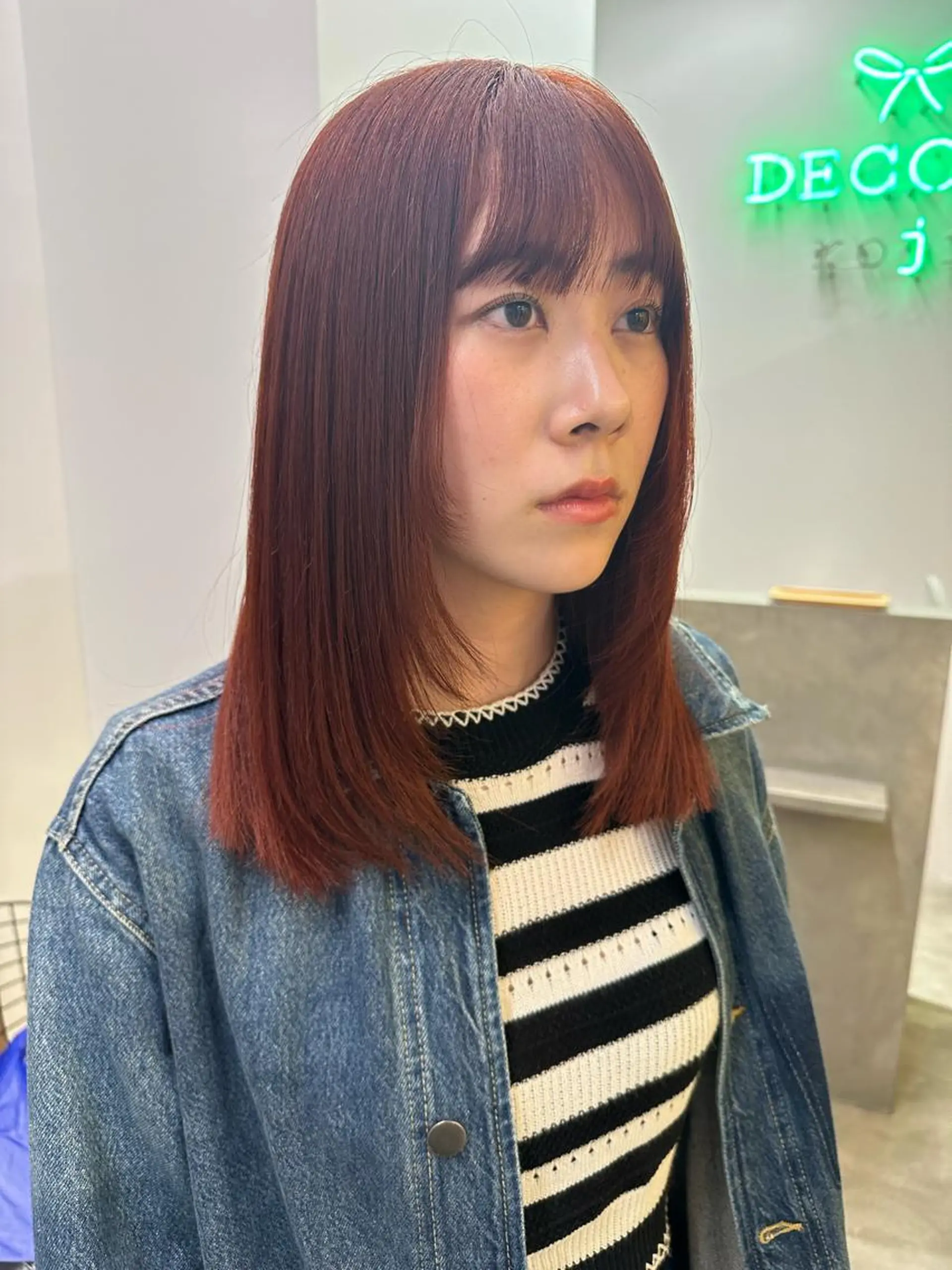 ロング カラー 中山 まどかのヘアスタイル