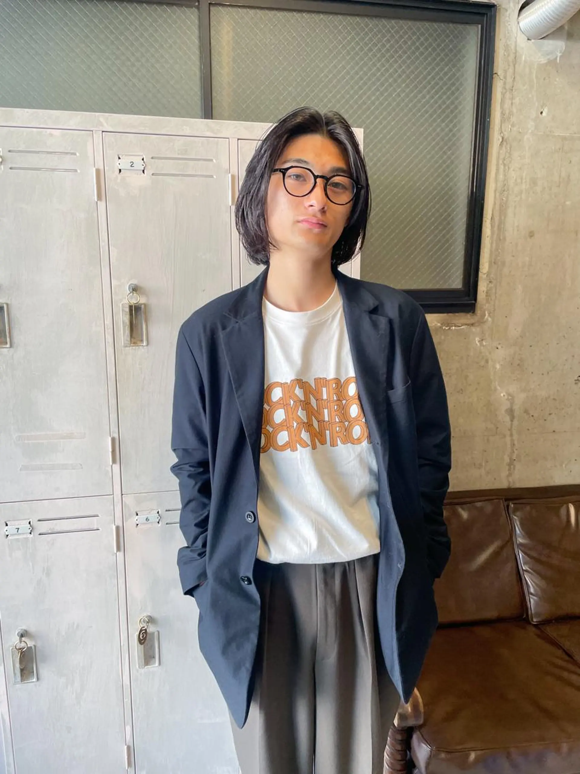 メンズ パーマ/レイヤー 岩山丈一郎のヘアスタイル