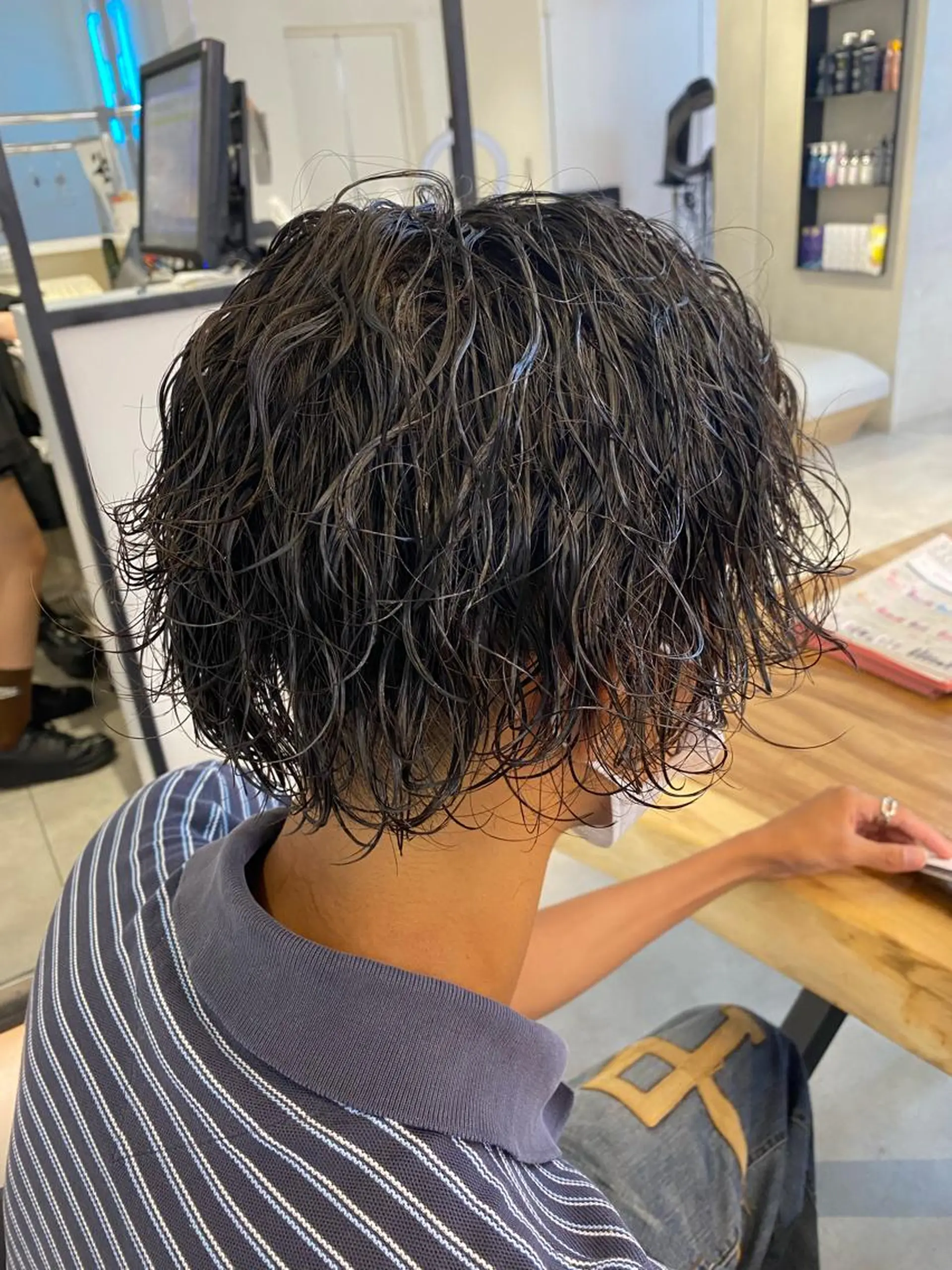 パーマ メンズ カット パーマ 新宿【メンズパーマ】 塩澤太一のヘアスタイル
