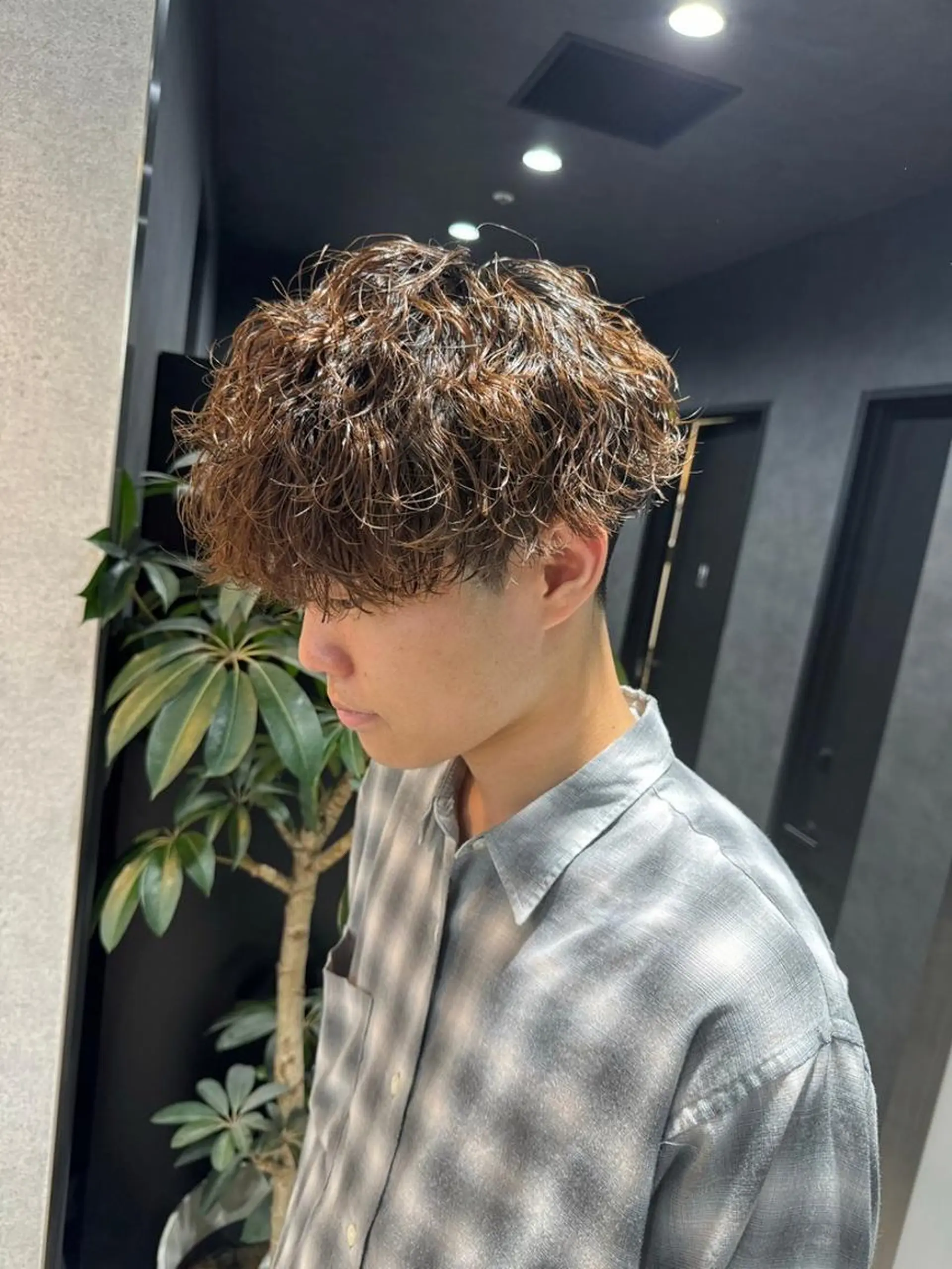 メンズ パーマ カット ヘアカラー メンズ専門美容室 💠BLUCK横浜のヘアスタイル