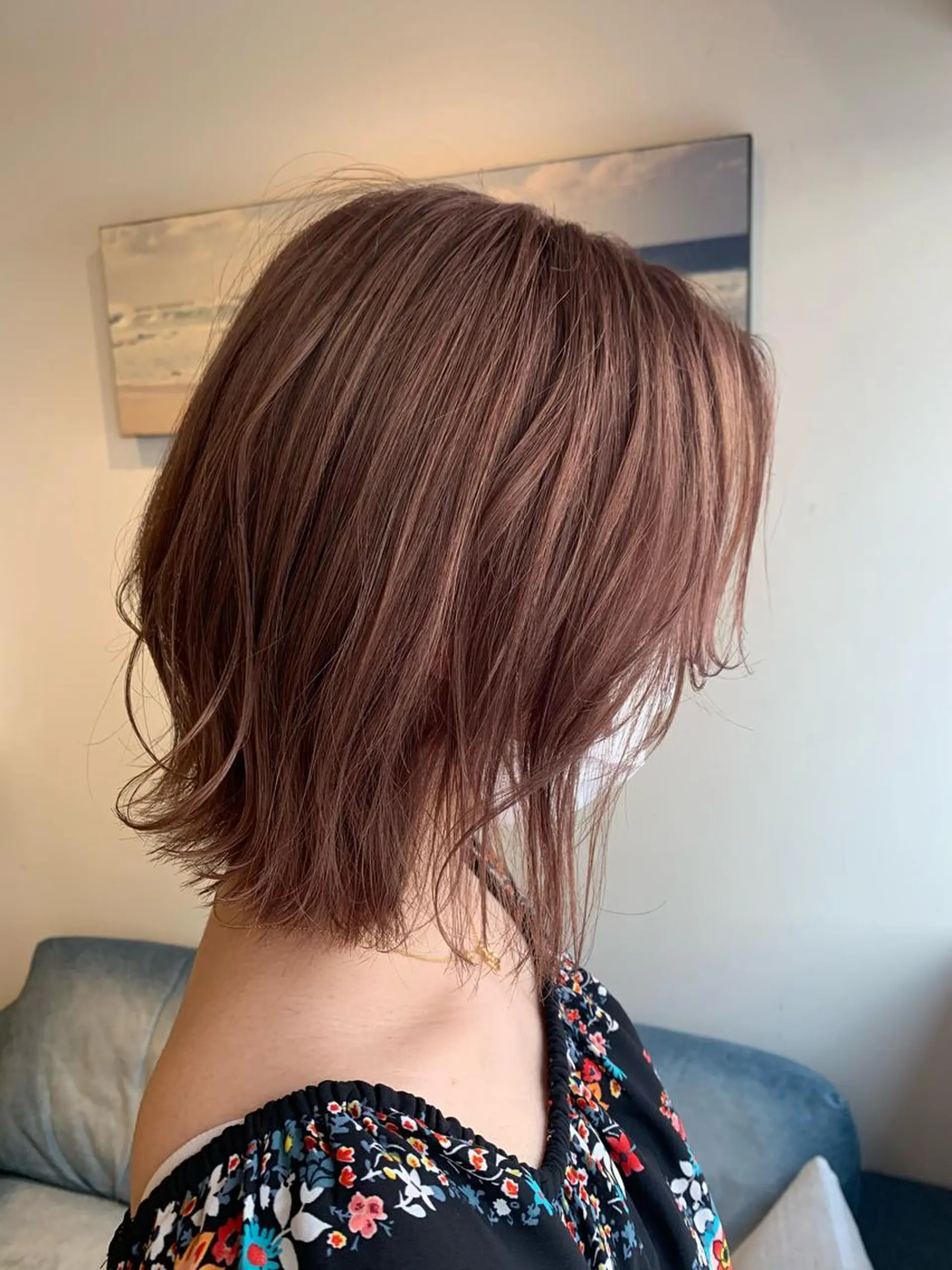 ミディアム ヘアカラー トリートメント 渋谷ハイトーン/ デザインカラー阿部のヘアスタイル