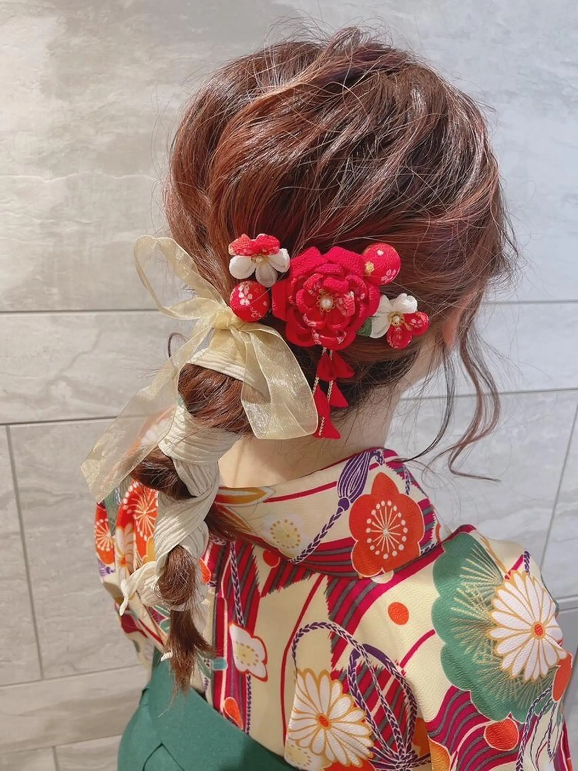 ヘアアレンジ カット ヘアセット 岩谷 愛依のヘアスタイル