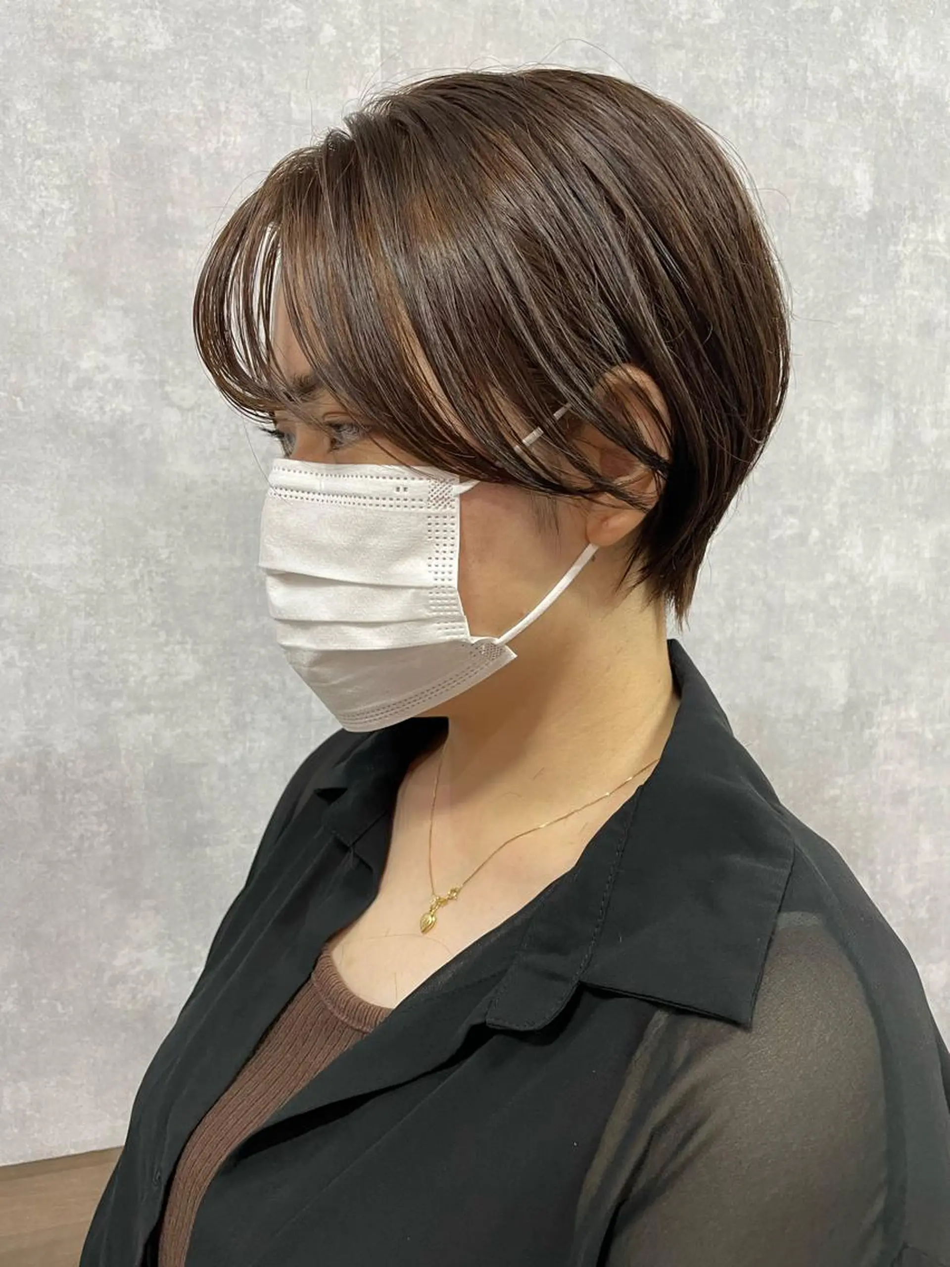 ショート 切りっぱなしボブ ショートボブ ハンサムショート 丸みショート アッシュ C’LD hair  produce /シールドヘア所属・モテ髪/ボブ/ショー ト/アダチフウトのヘアスタイル