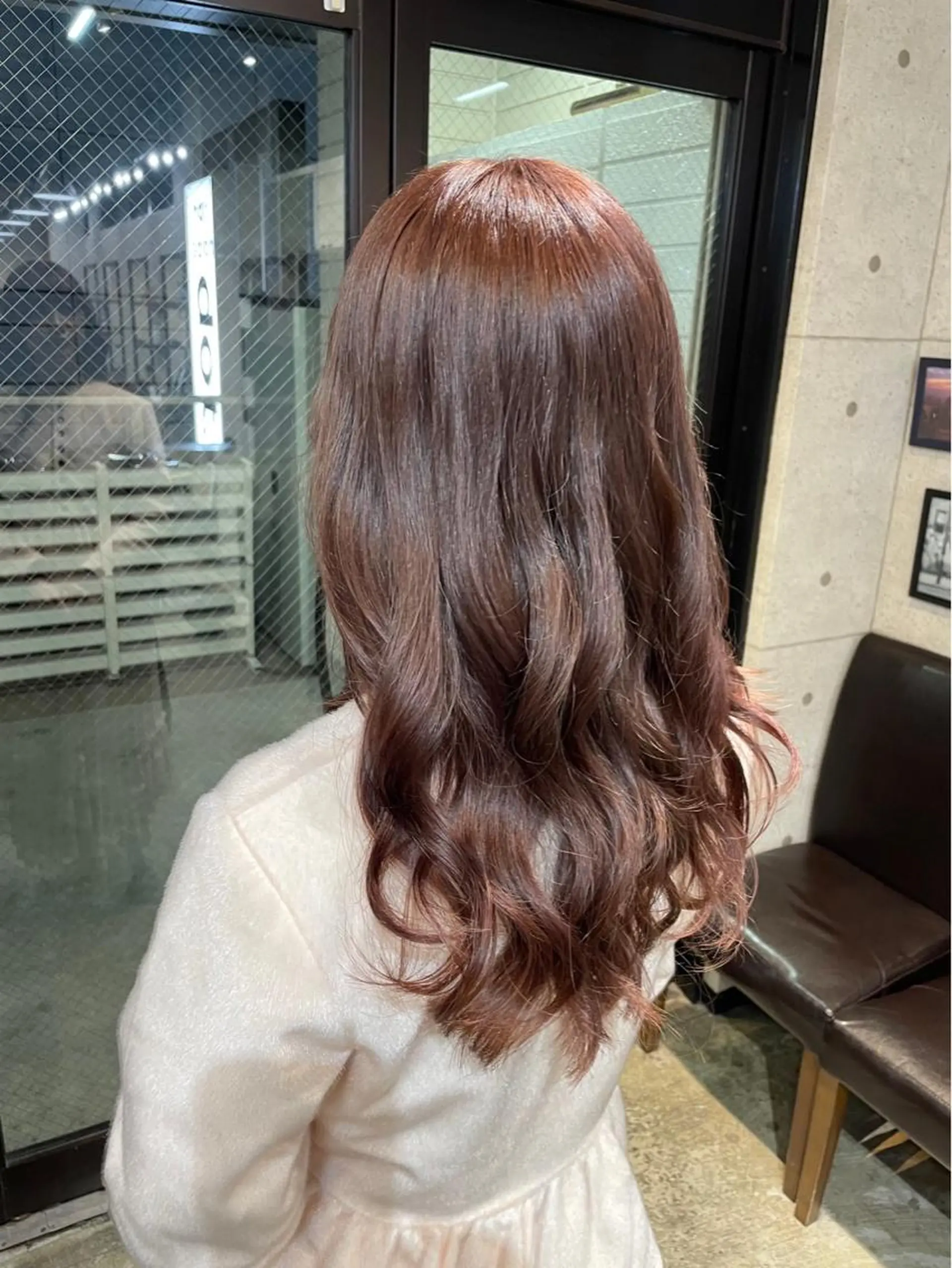 ロング カラー ブラウンカラー ピンクカラー ピンクブラウン 🌀メンズパーマ🌀 中島 日菜のヘアスタイル