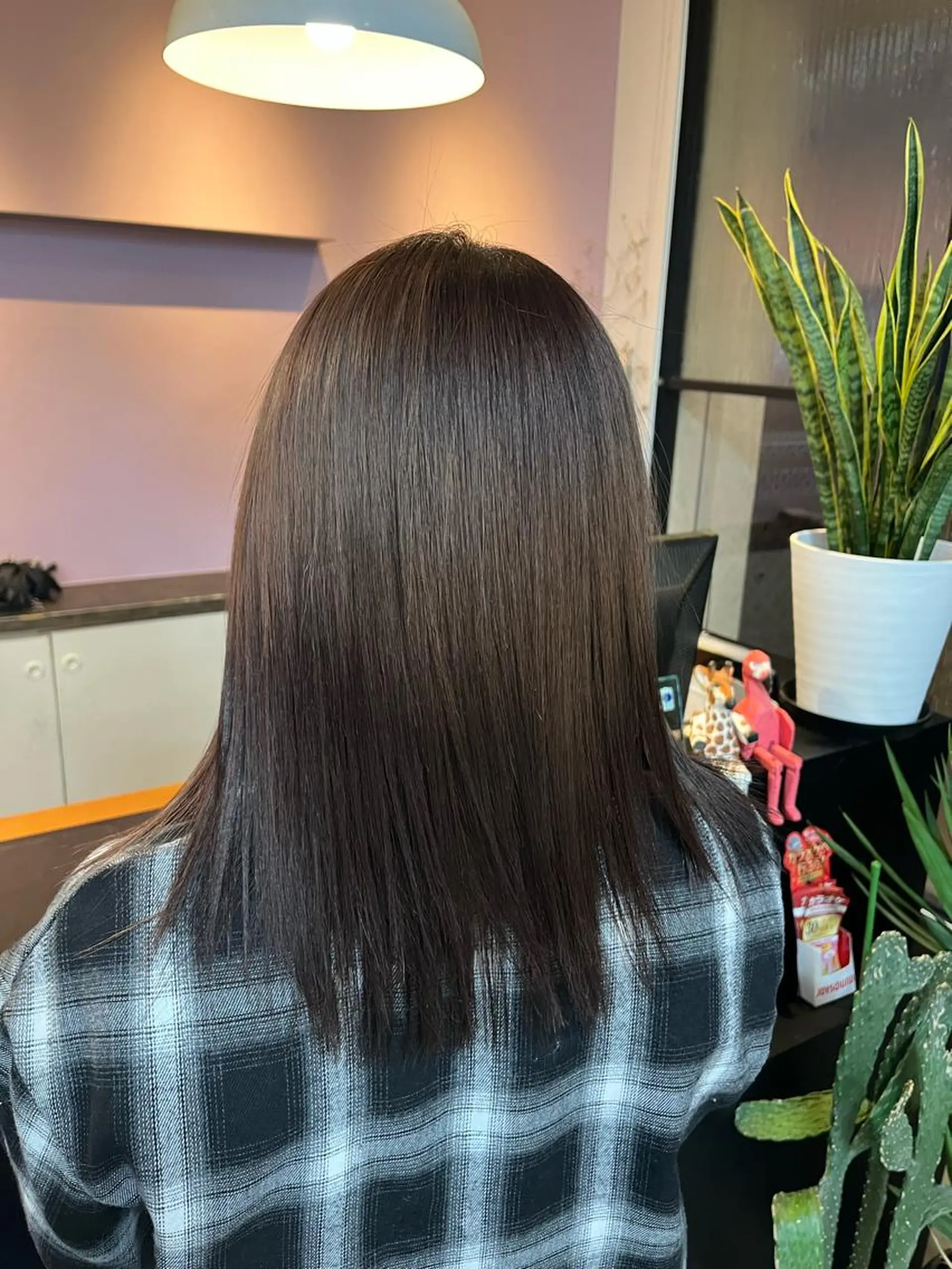 ミディアム 阿倍野/髪質改善 /縮毛矯正/坪田幸広のヘアスタイル