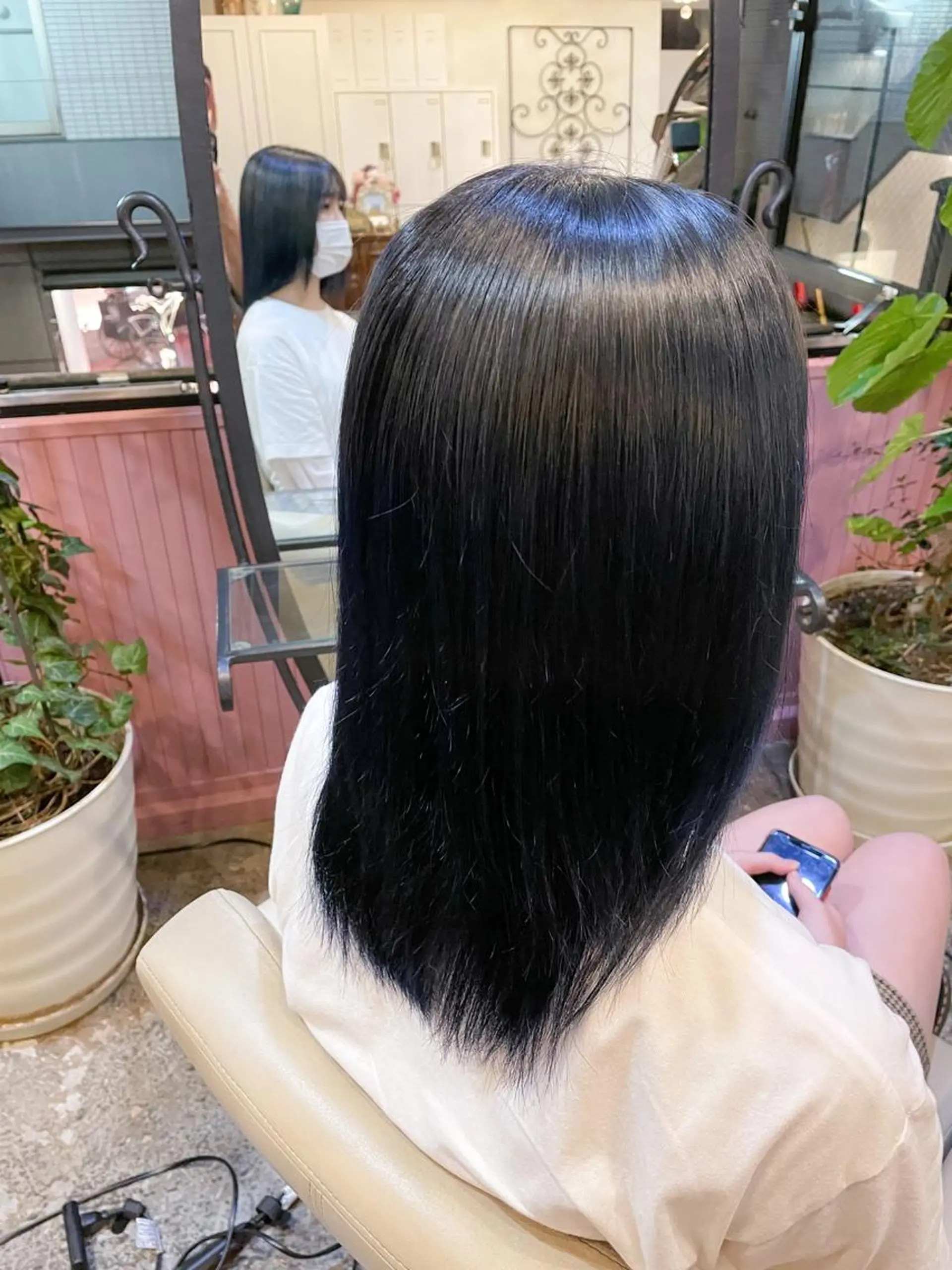ミディアム カラー パーマ ヘアアレンジ メンズ ヘアカラー トリートメント ヘアセット 表参道Lise おおいしおりのヘアスタイル