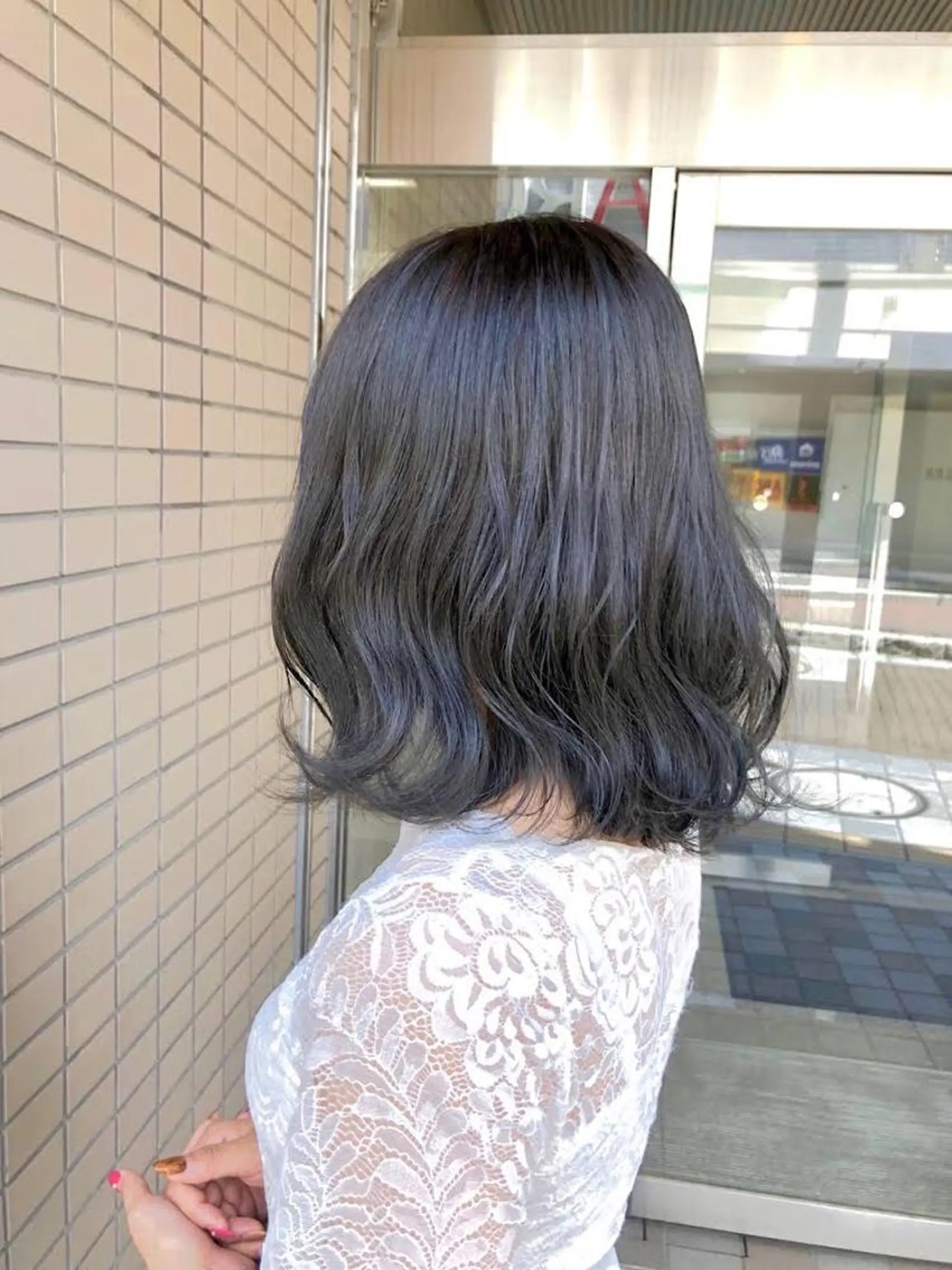 ミディアム キノシタ ナオユキのヘアスタイル