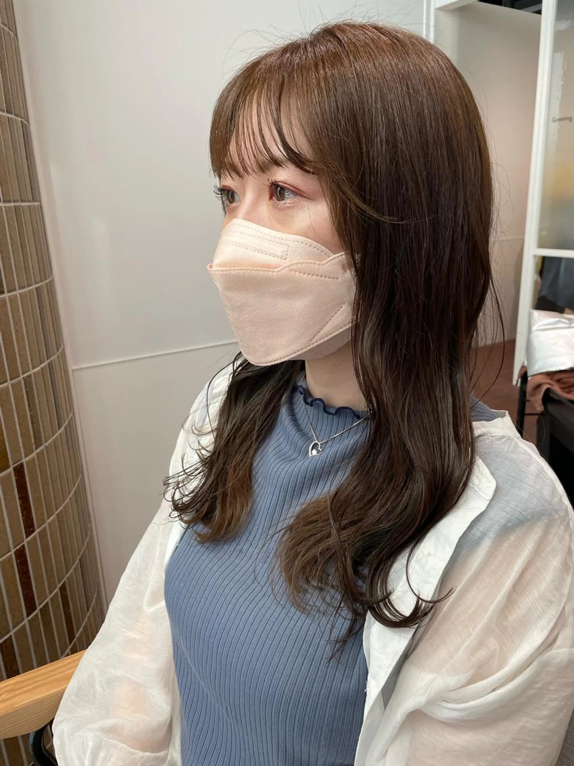 セミロング カラー カット ヘアカラー gotoday　shaire　saron所属・miu. ボブ/透け感カラーのヘアスタイル