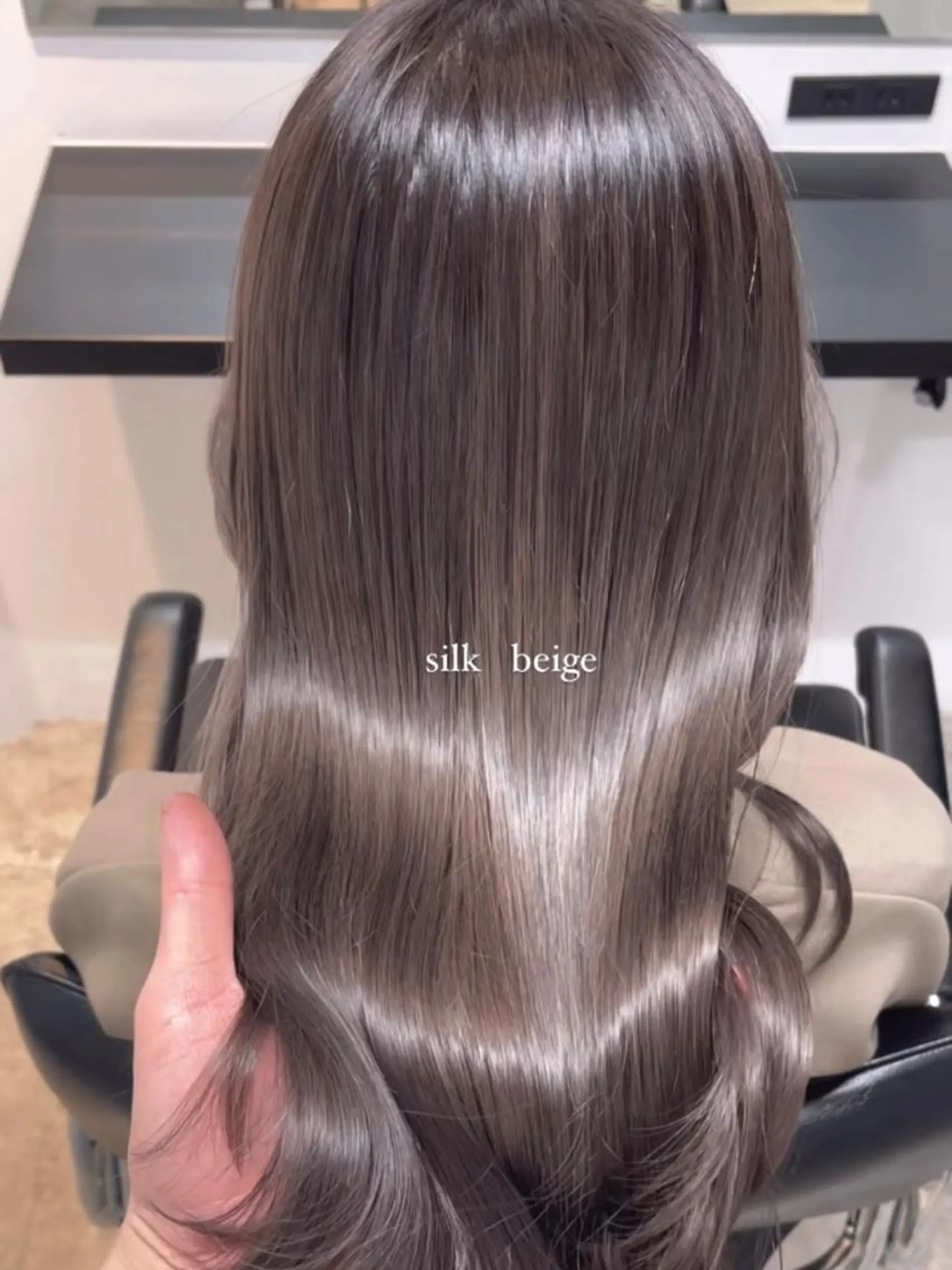 ロング カラー 透明感カラー cie所属・ボブ/ミニボブ 透明感カラーkadoのヘアスタイル