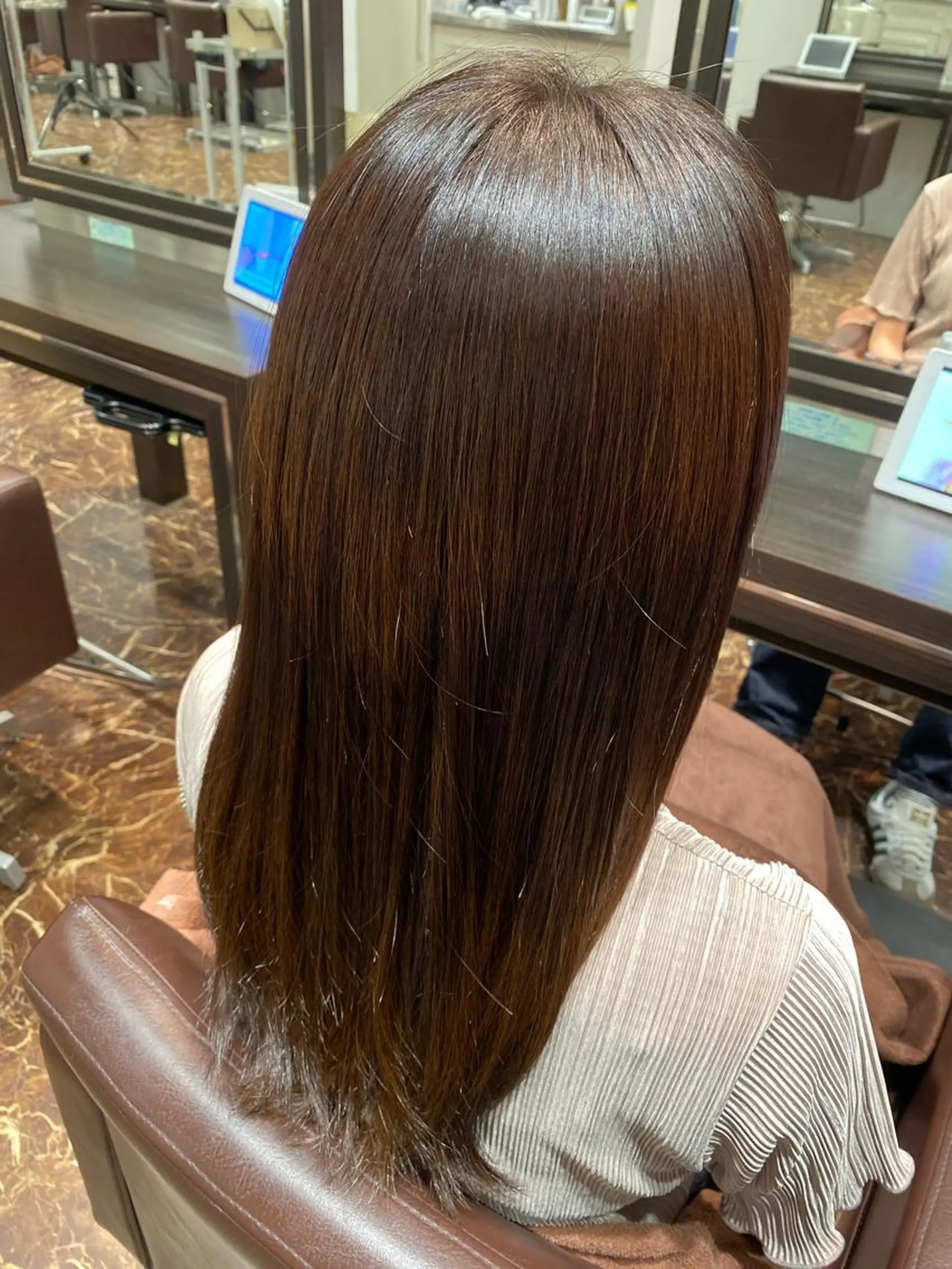 ミディアム カラー 中西 きょうかのヘアスタイル