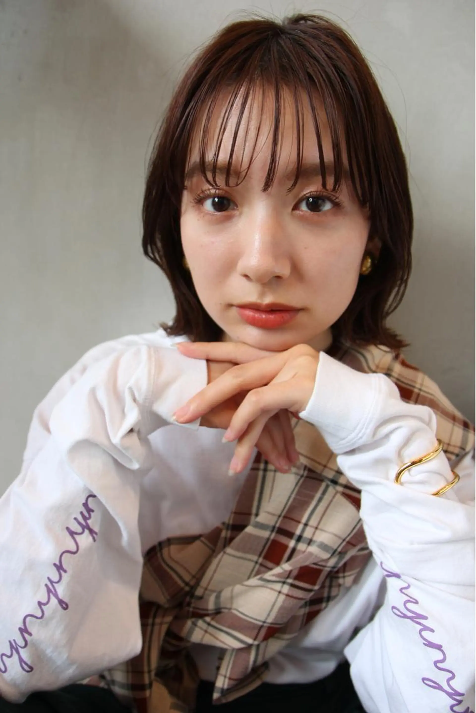 ミディアム Null 表参道所属・岩下昂世/ ハイトーン/デザインのヘアスタイル