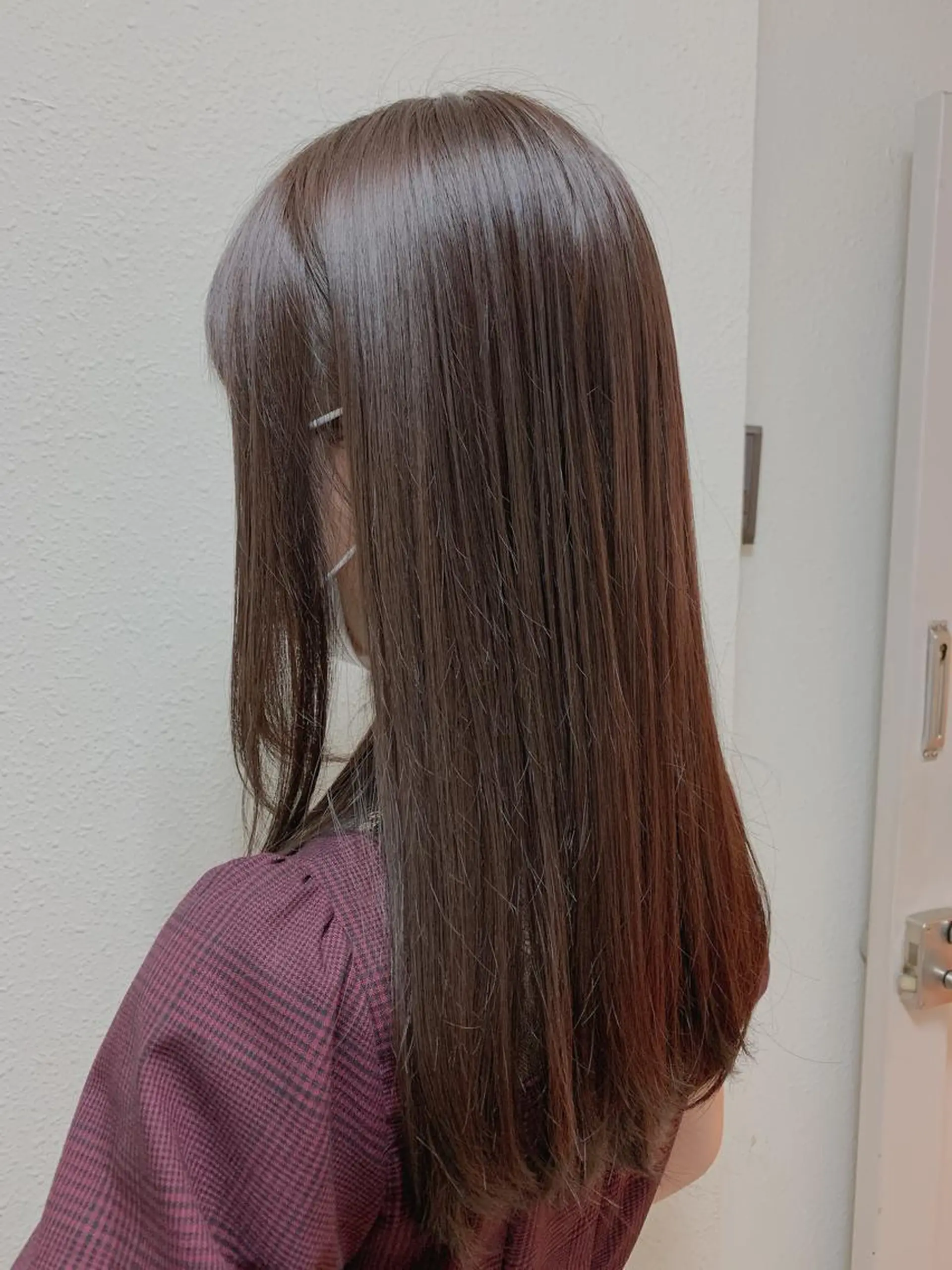 ロング カラー エンドウ ミノリ🤎 /半個室/レイヤーのヘアスタイル