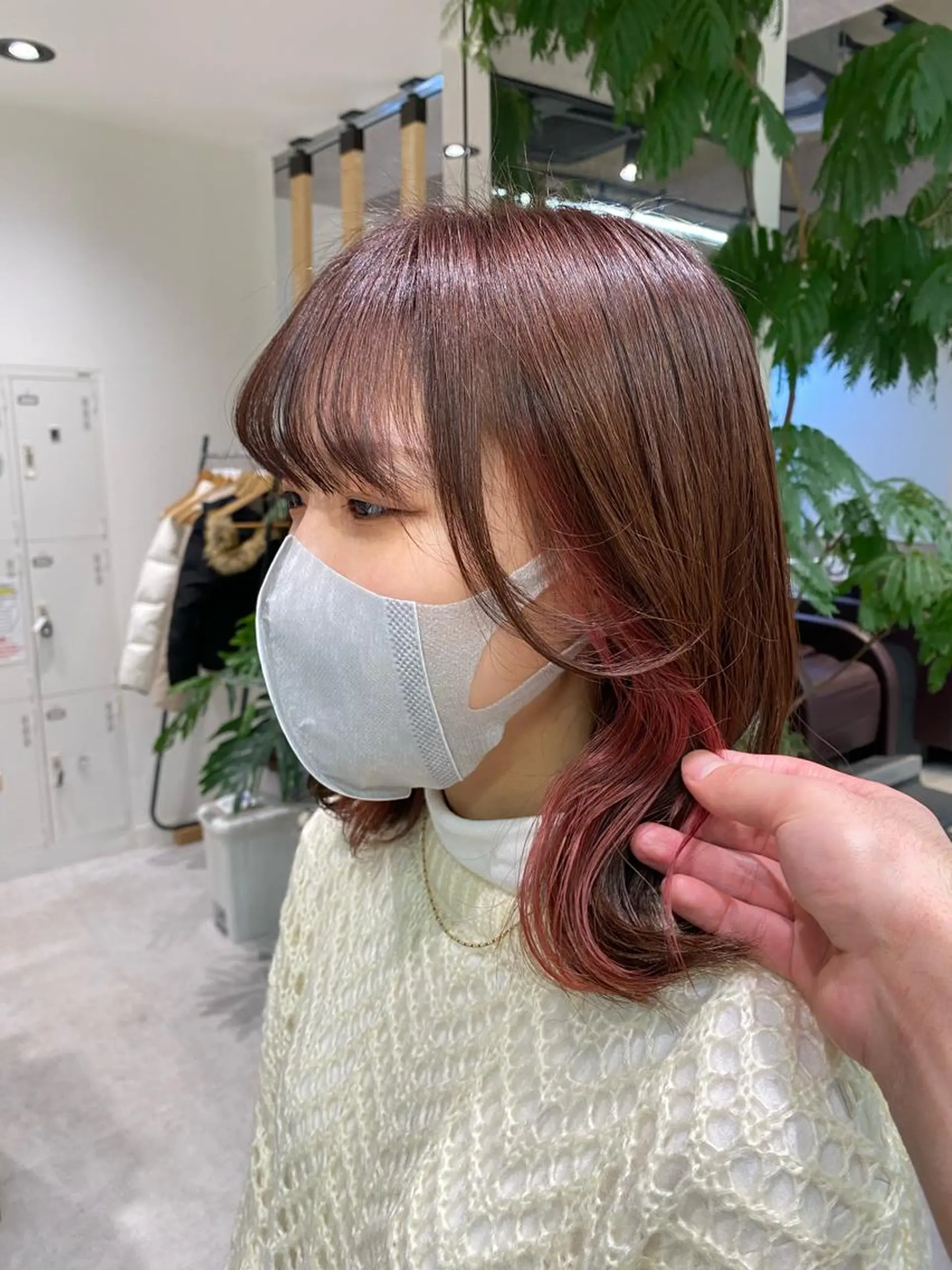 セミロング カラー メンズパーマ支配率 No.1🔥坂井那吏のヘアスタイル