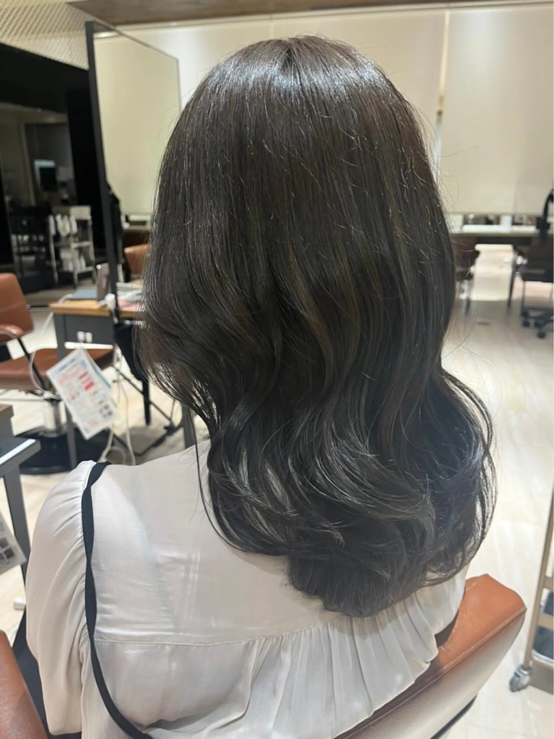 セミロング カラー ナチュラルくびれヘア /アレンジ伊藤彪真のヘアスタイル