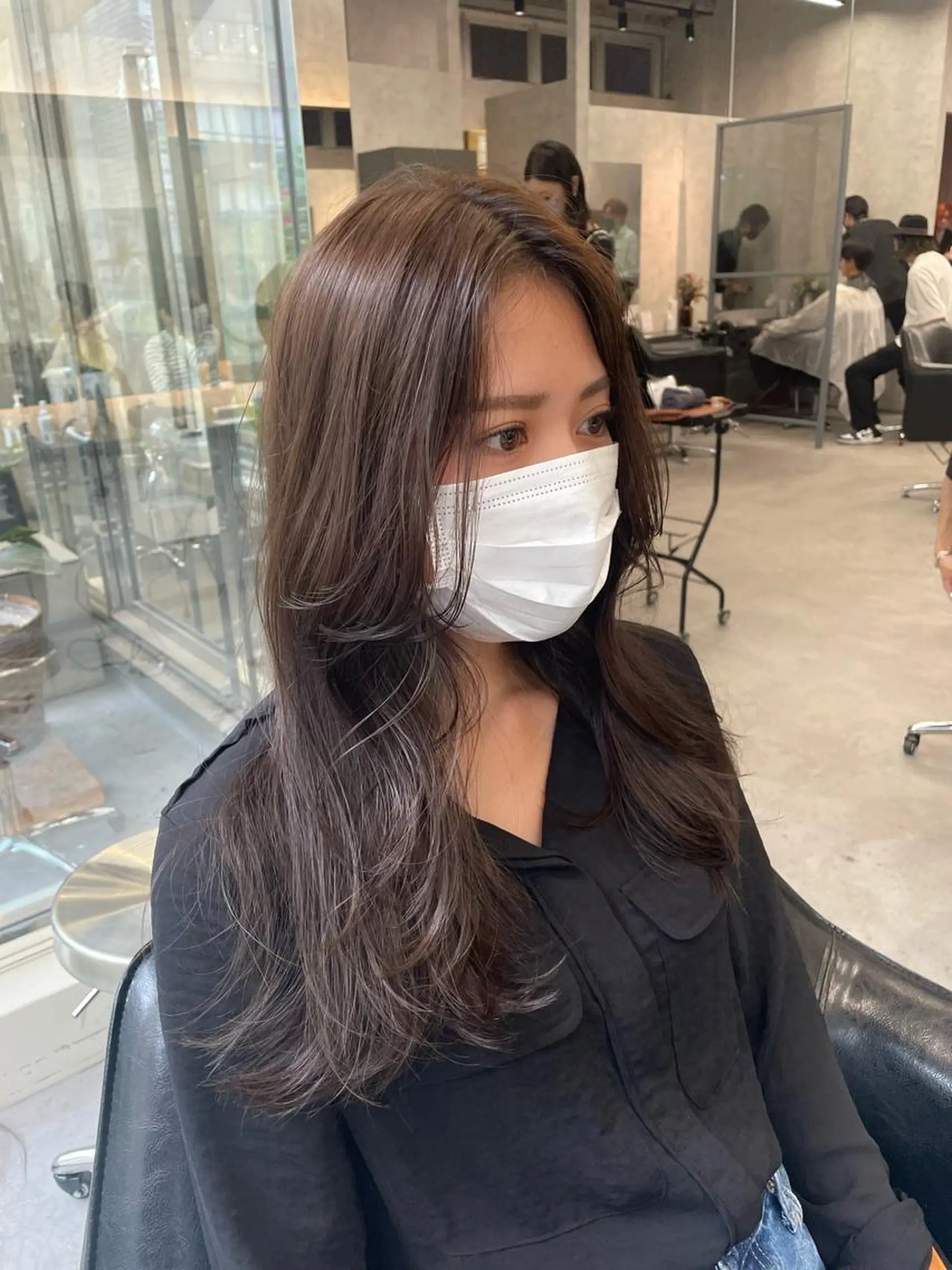 ロング カラー 顔まわり/レイヤー 🌼MIU🌼のヘアスタイル