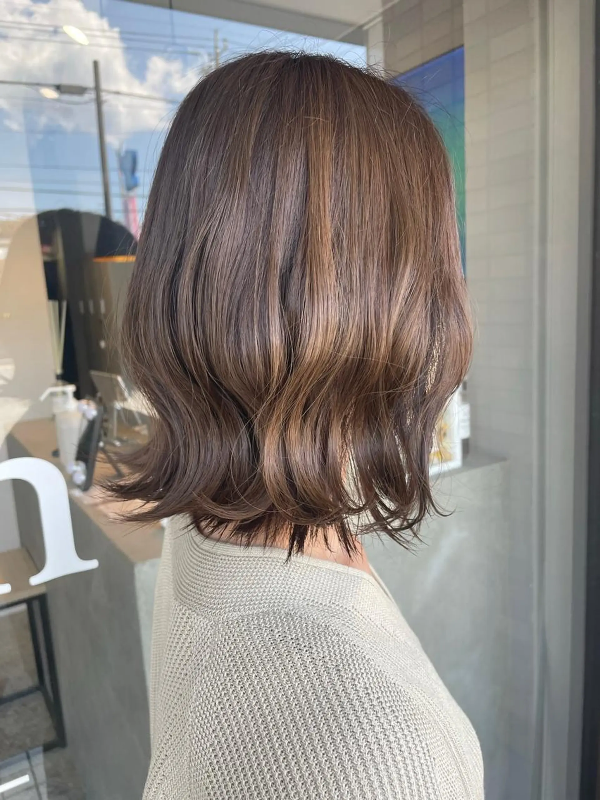 ミディアム カラー nico所属・《nico》 髙橋秋花🖤🧡のヘアスタイル