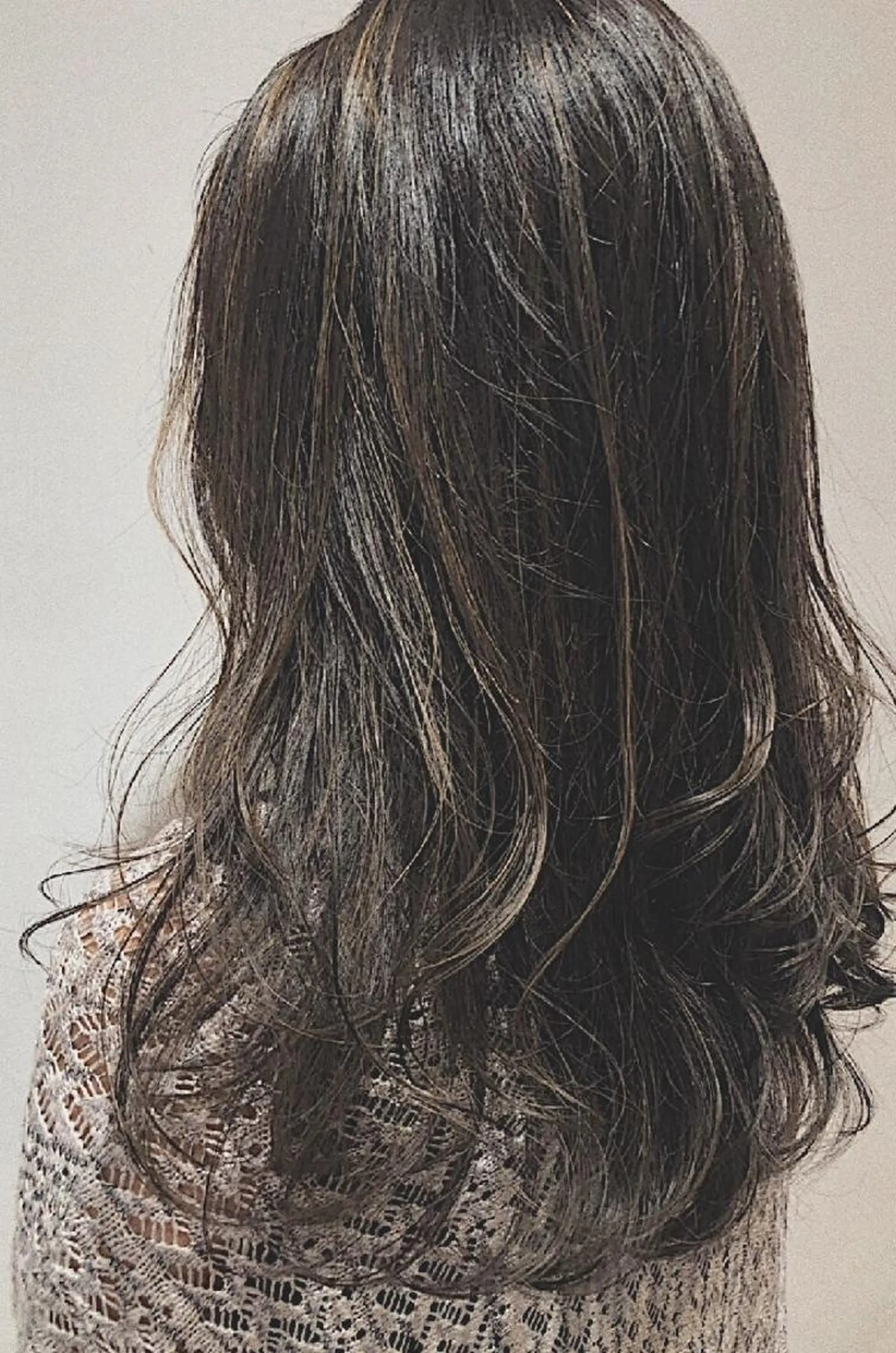 セミロング アッシュ ハイライト Laissez Deuxのヘアスタイル