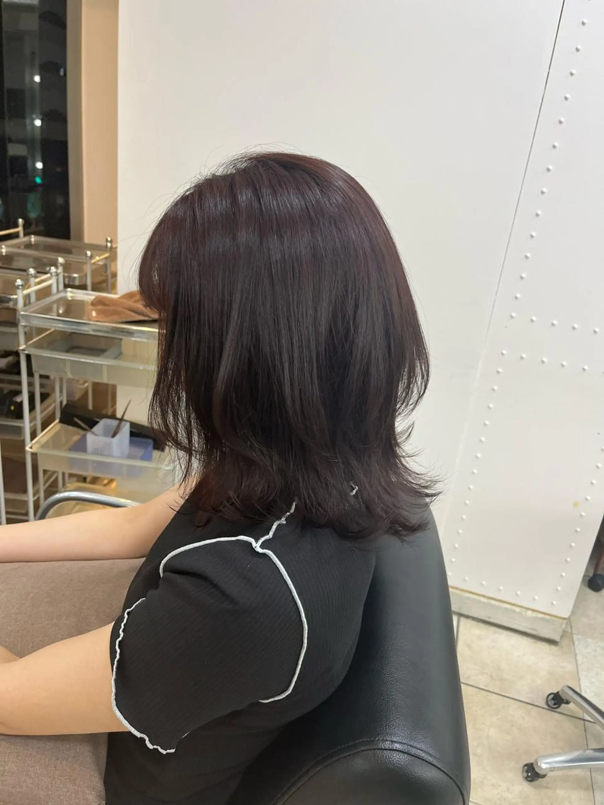 セミロング くびれヘア MITSUKI🤍 モテ髪×韓国レイヤーのヘアスタイル
