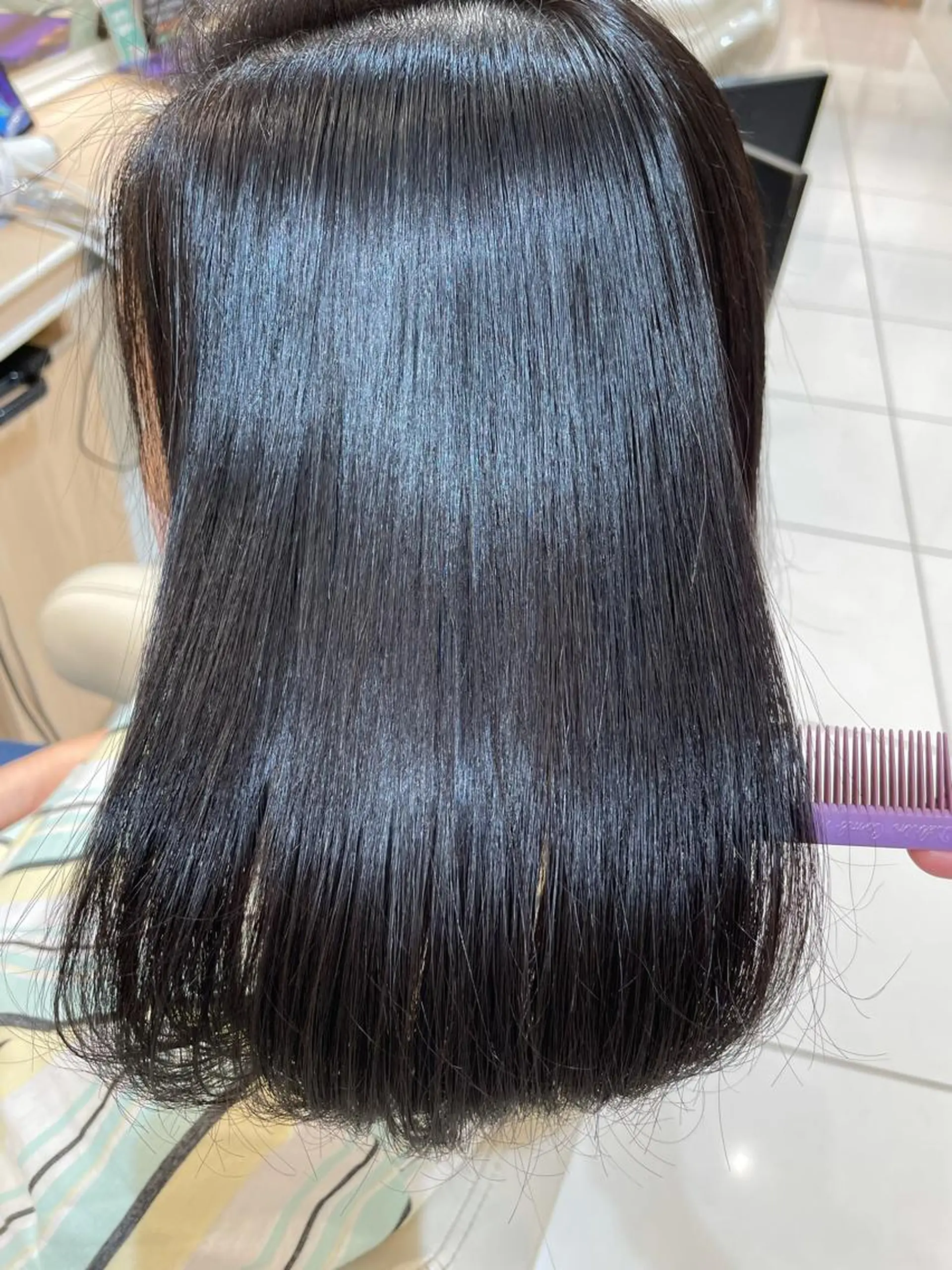 ミディアム 縮毛矯正、髪質改善／ 松田 龍之介のヘアスタイル