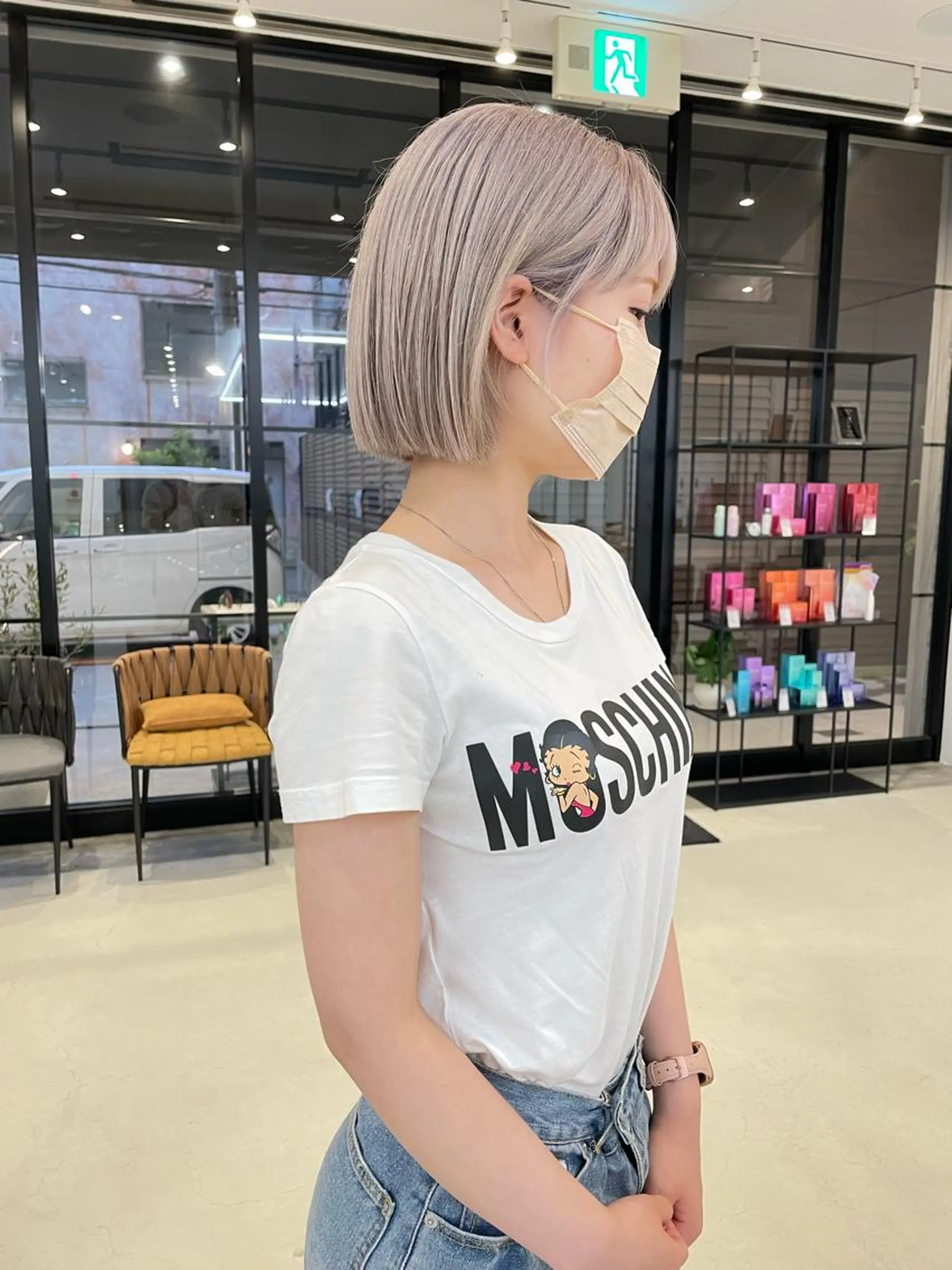 ショート カラー GO TODAY SHAiRE SALON 梅田NU茶屋町店所属・今村彩巴 ボブ/ストレートのヘアスタイル